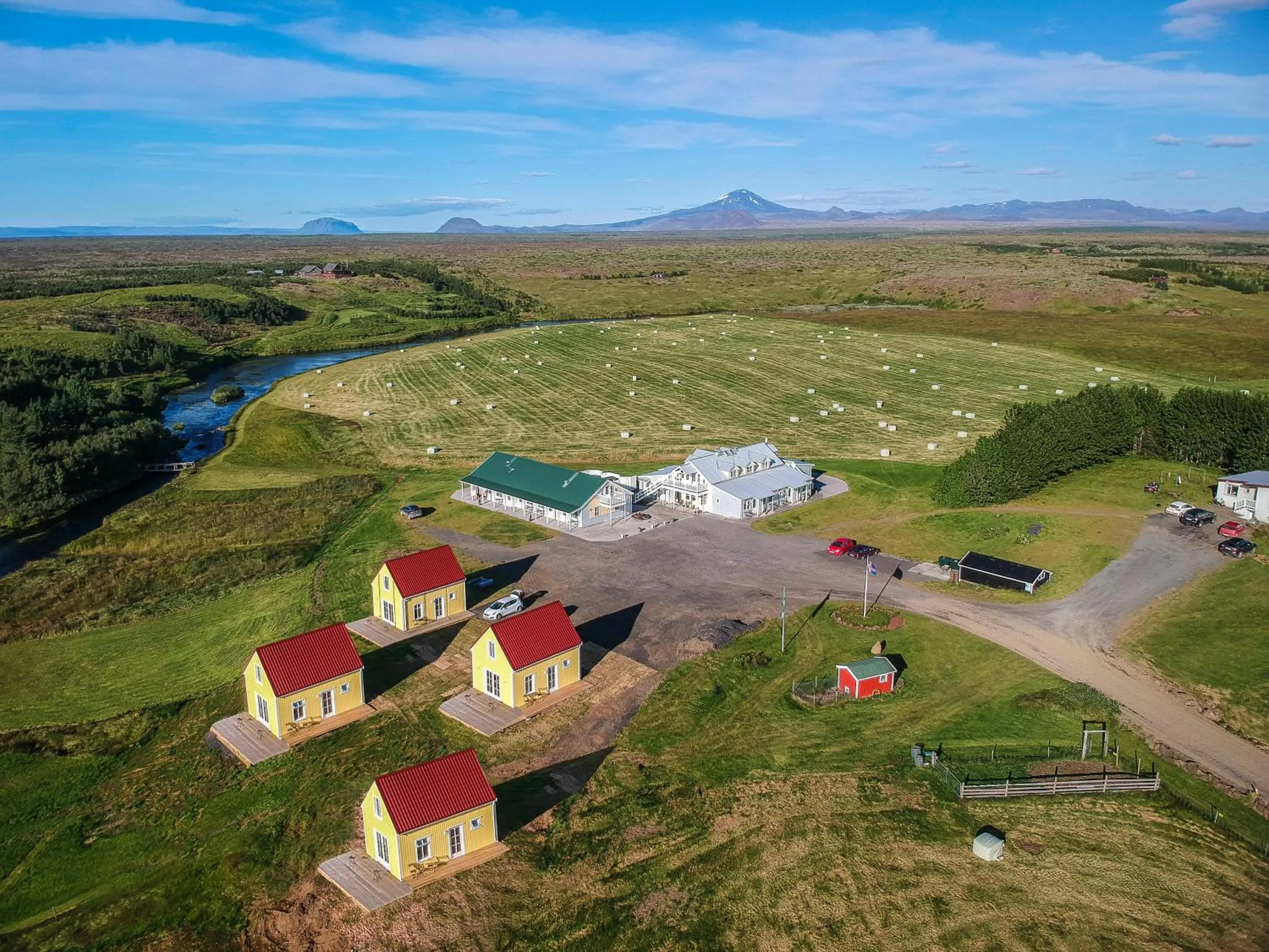 Bird's eye view in Hótel Lækur