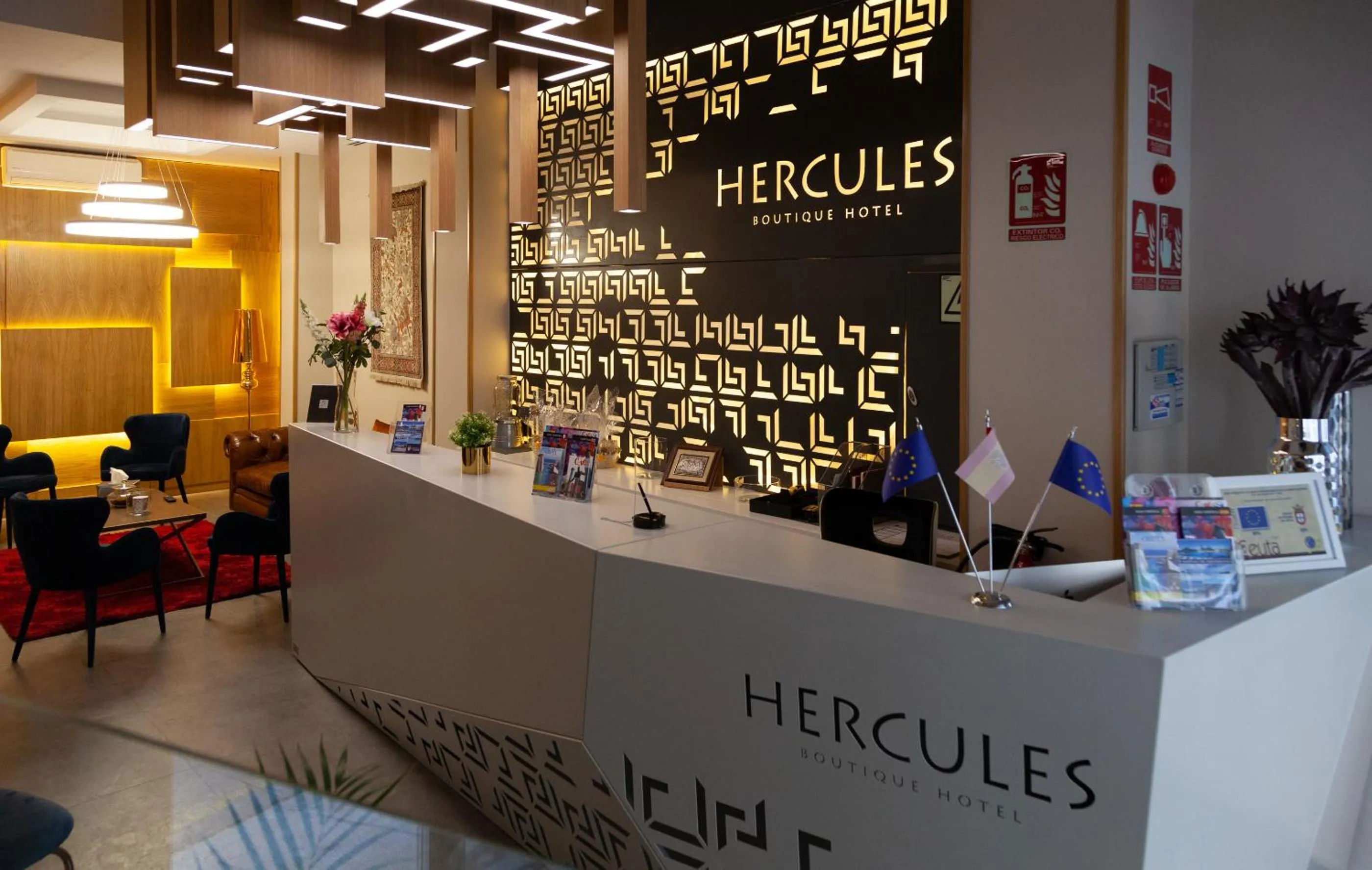 Lobby or reception in Hercules Boutique Hotel