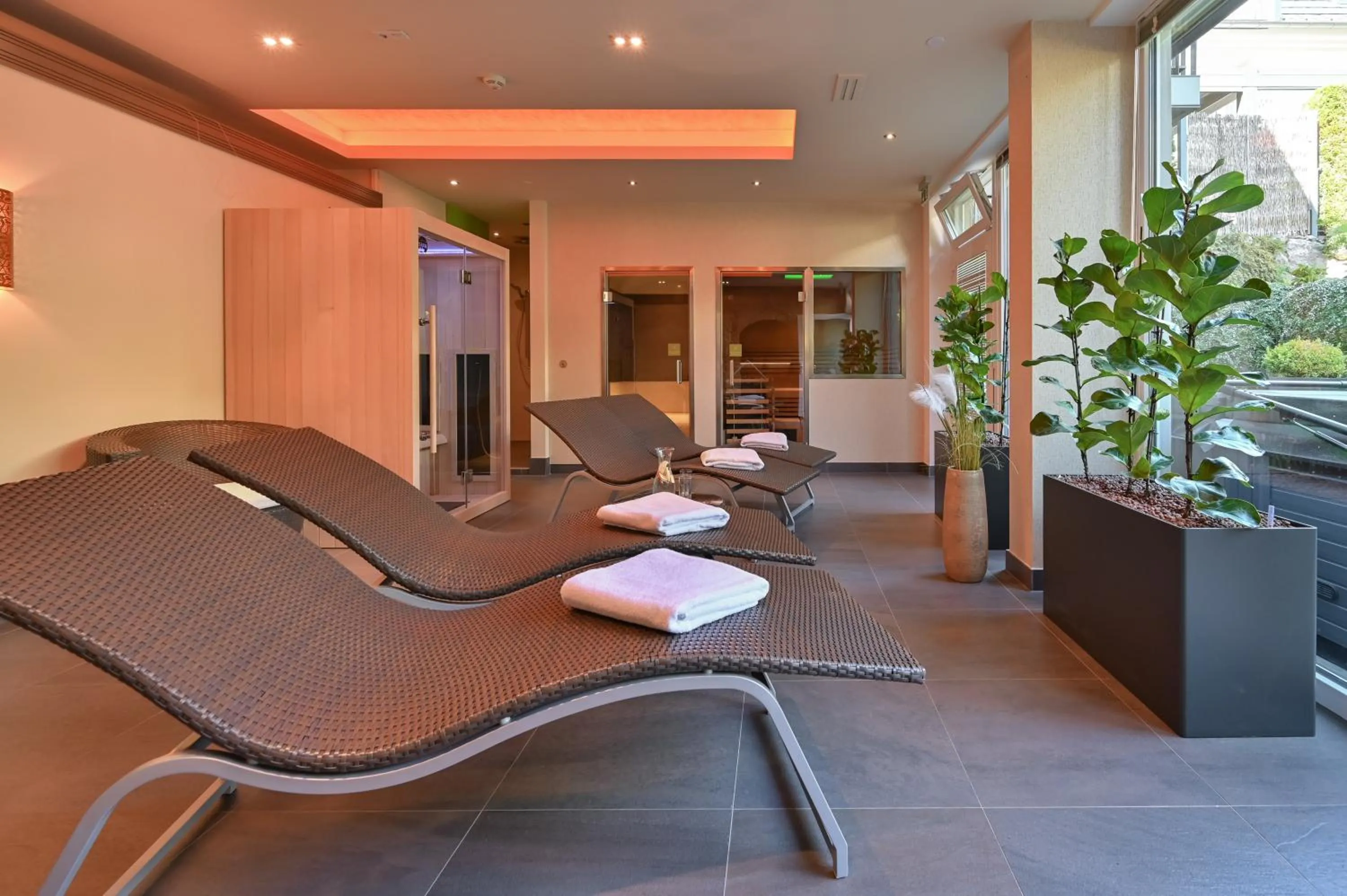 Sauna in Villa Ludwig Suite Hotel