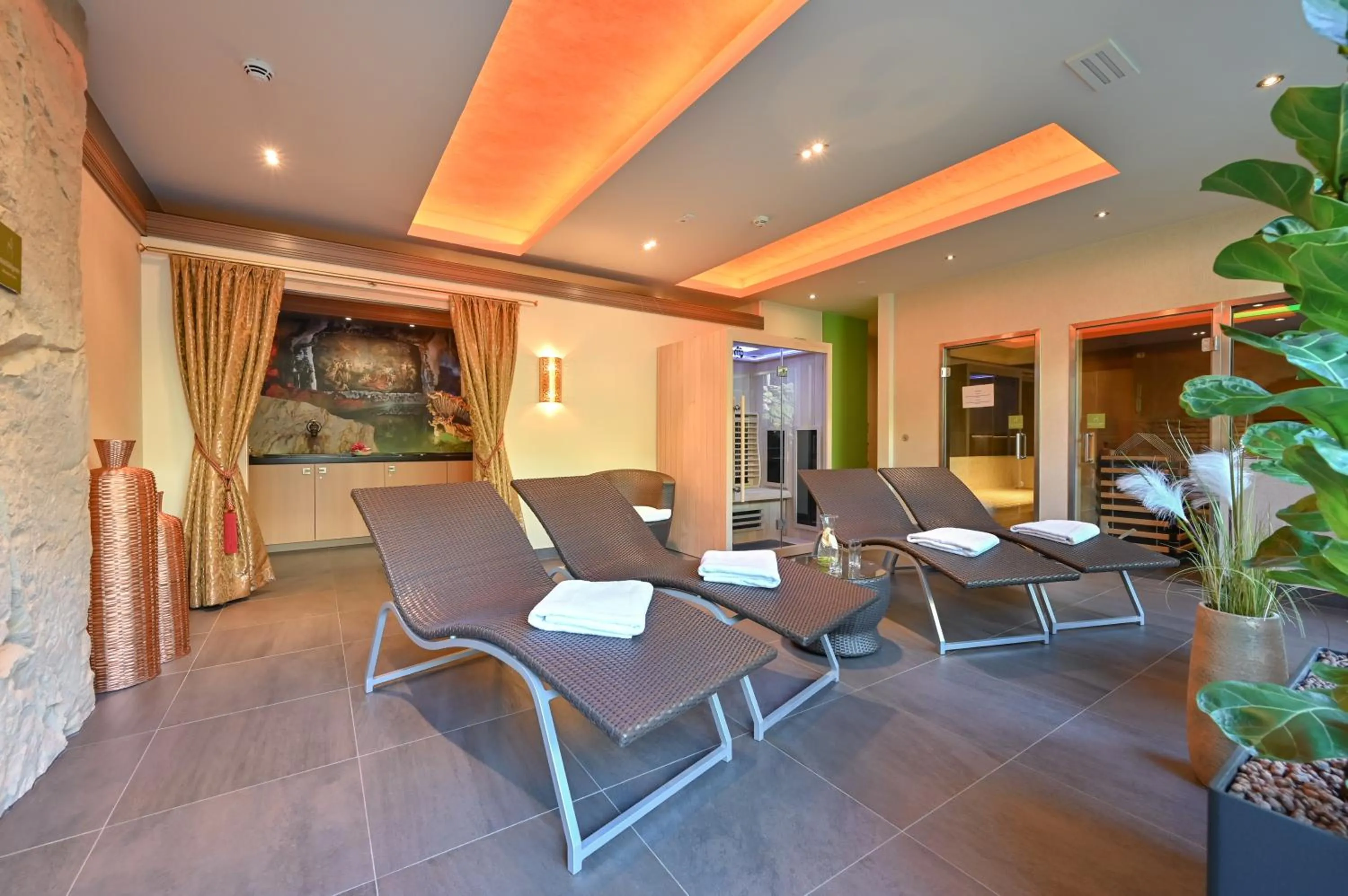 Sauna in Villa Ludwig Suite Hotel