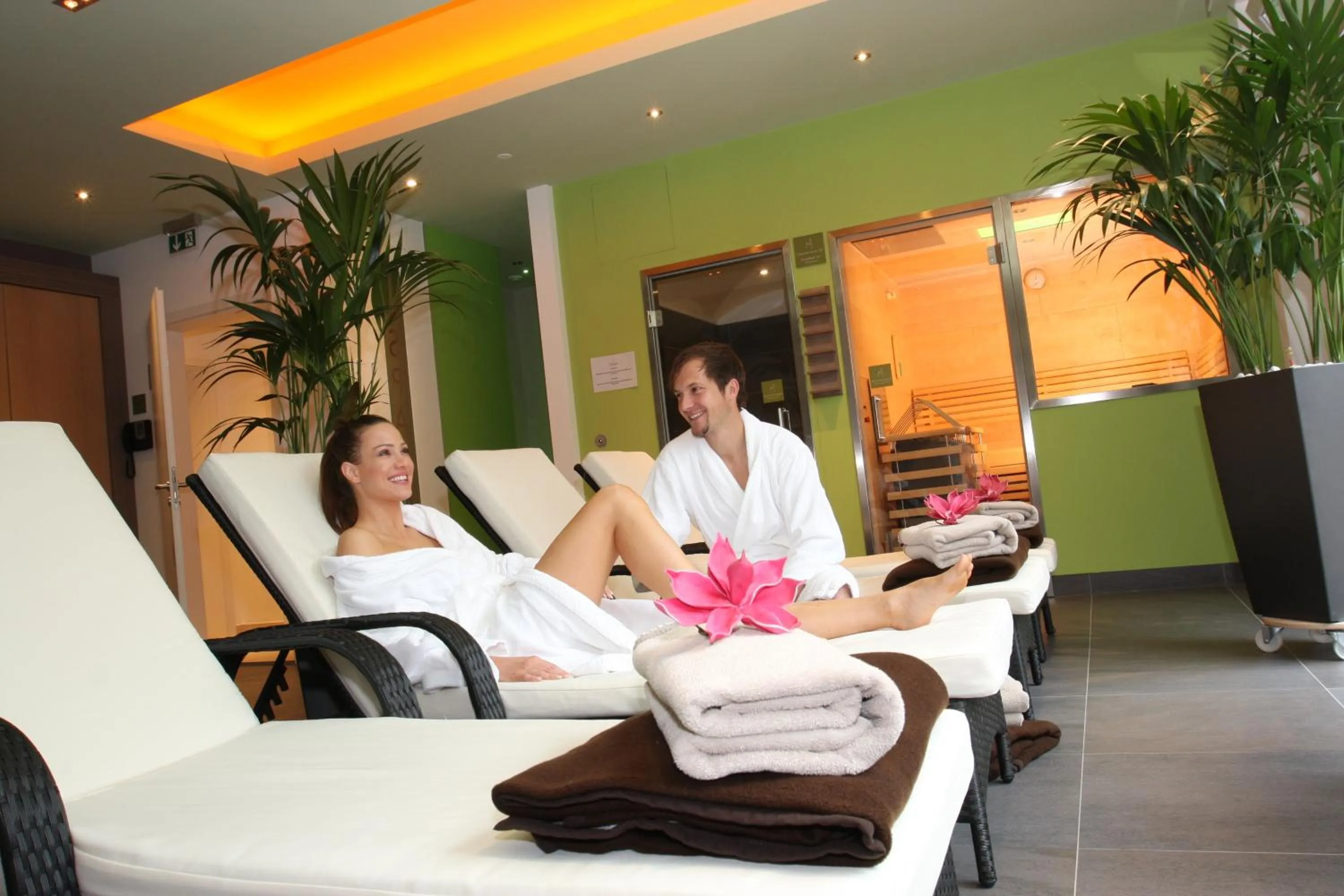 Sauna in Villa Ludwig Suite Hotel