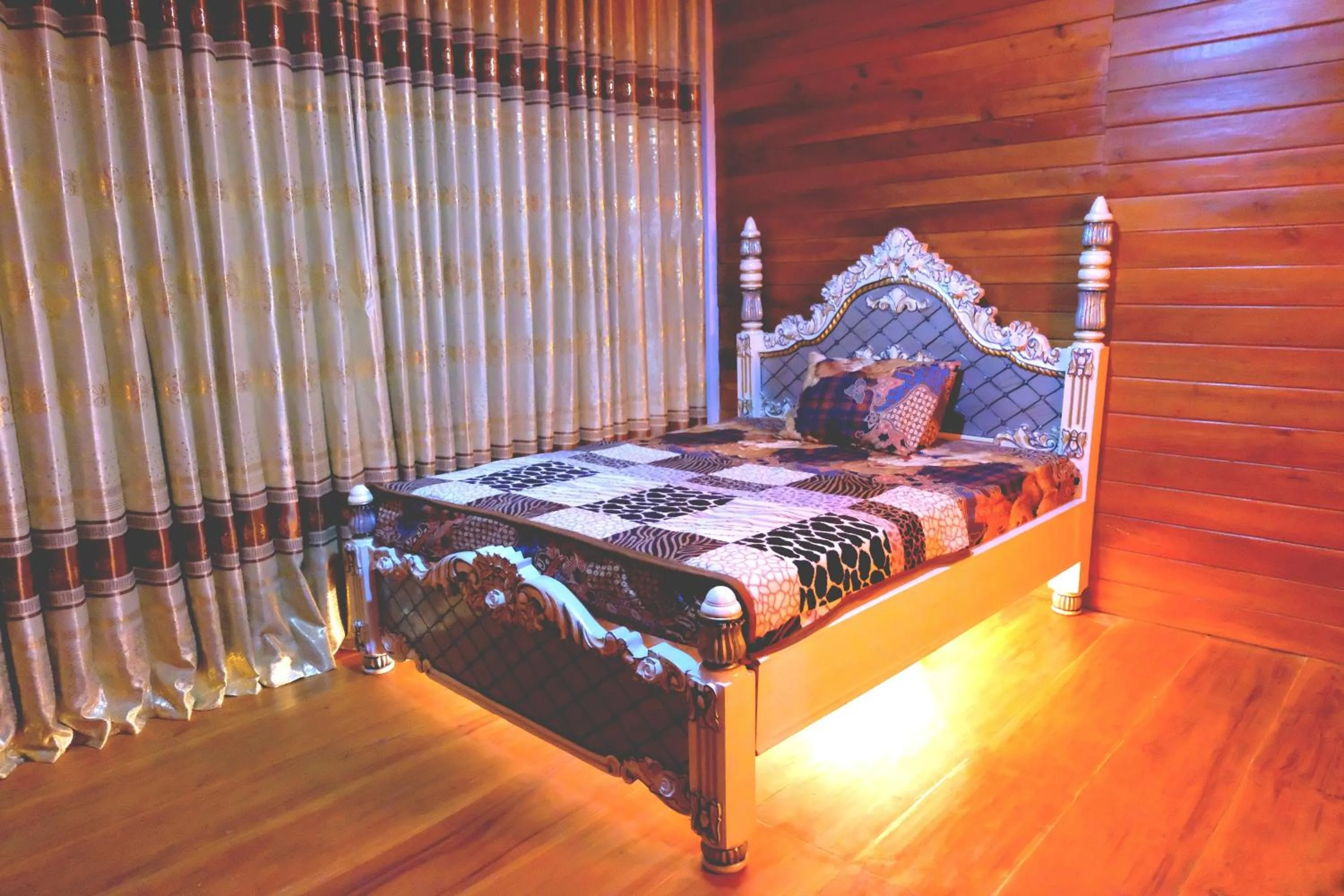 Bed in Villa Cempaka Pangalengan