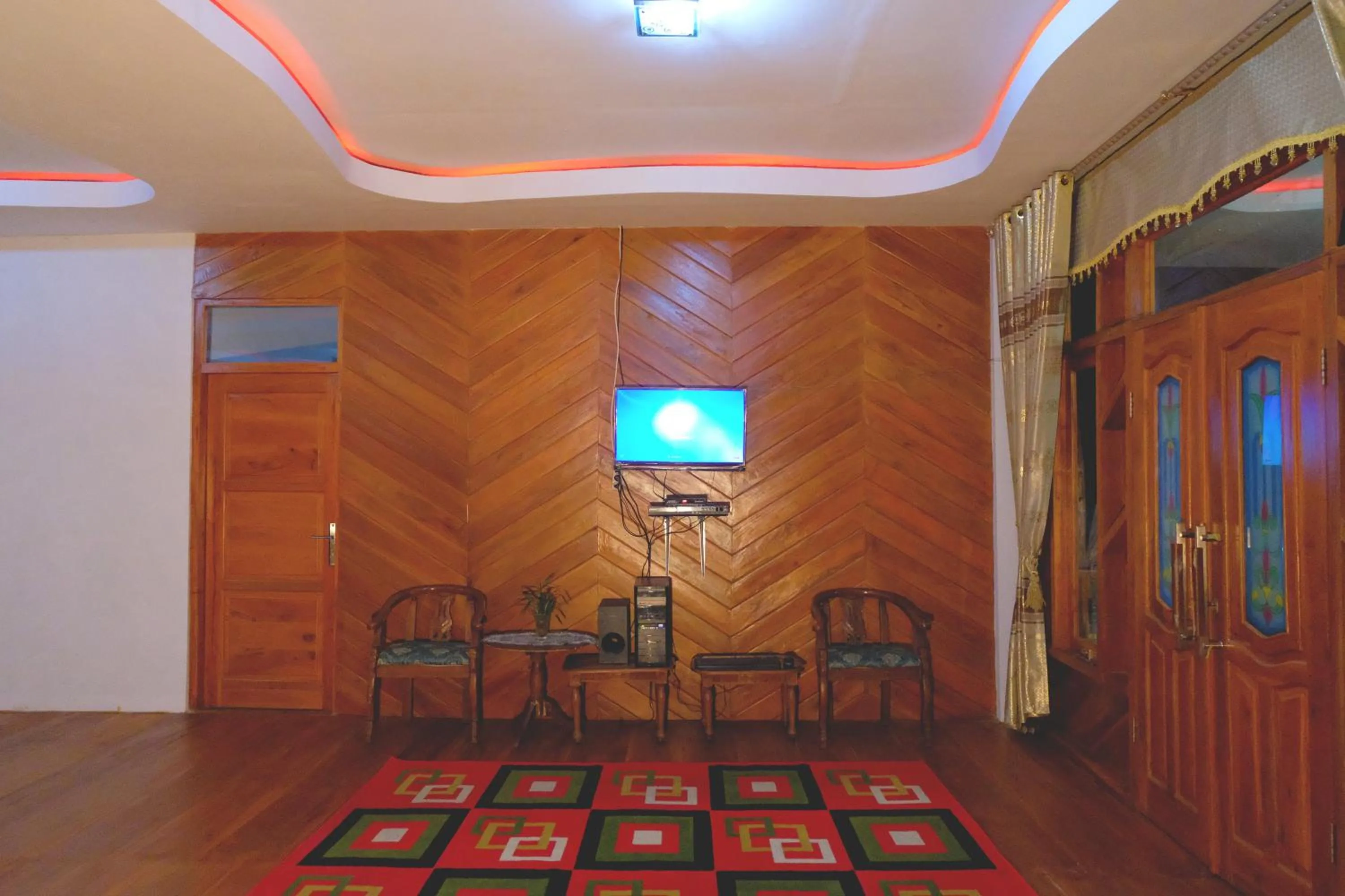 Communal lounge/ TV room in Villa Cempaka Pangalengan