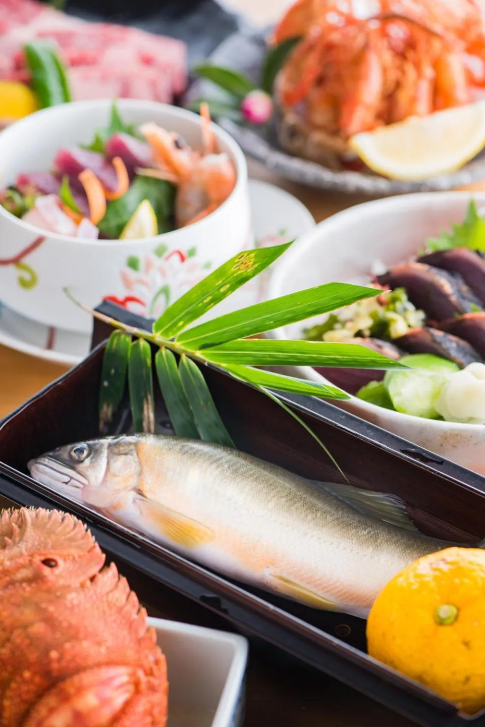 Food close-up in Shimantonoyado