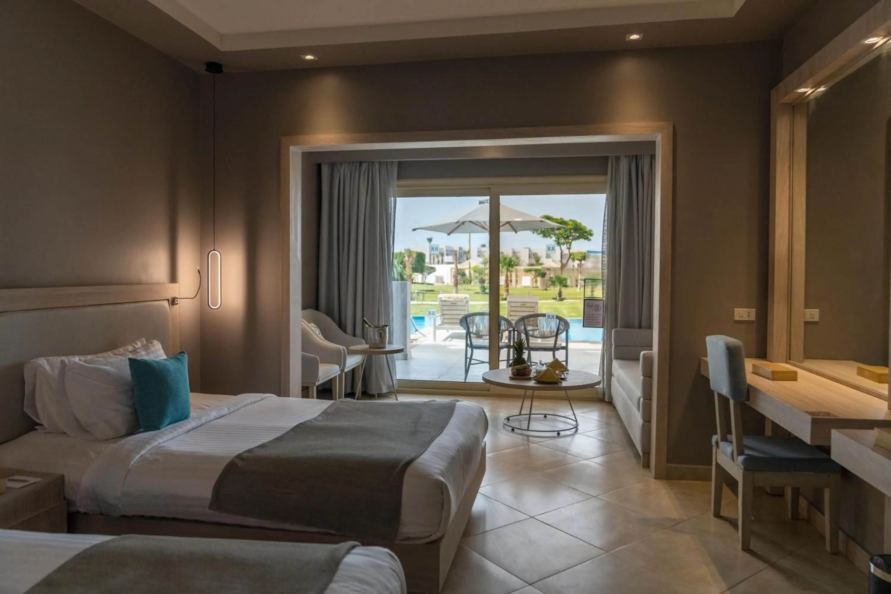 Bed in Sunrise Crystal Bay Resort -Grand Select