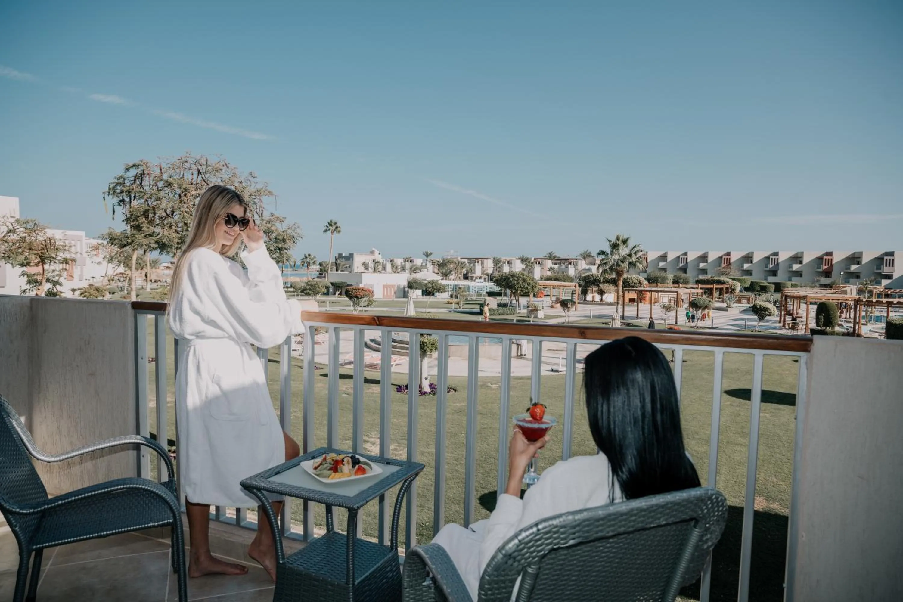 Patio in Sunrise Crystal Bay Resort -Grand Select