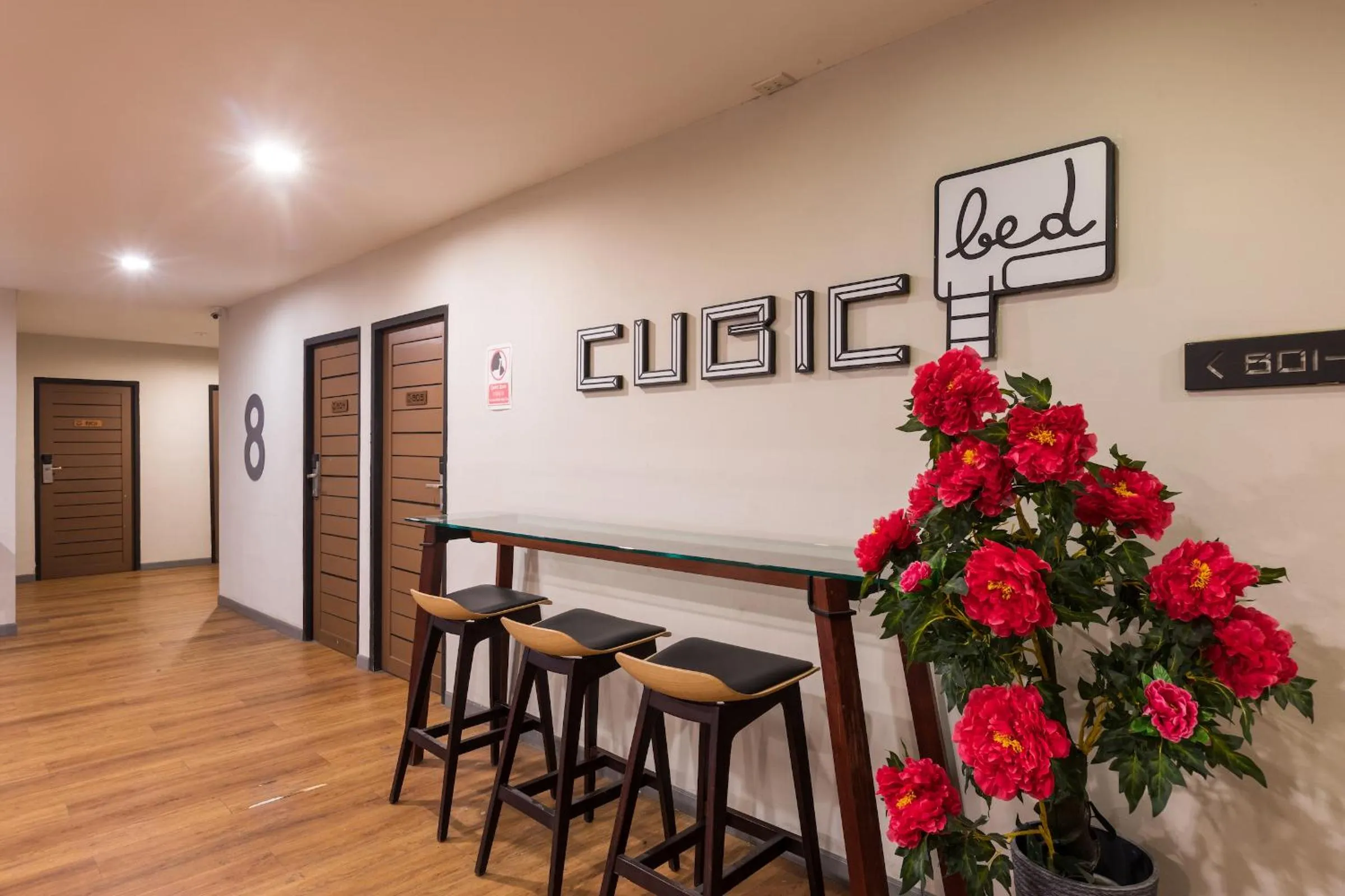 Communal lounge/ TV room in Cubic Bed Pratunam