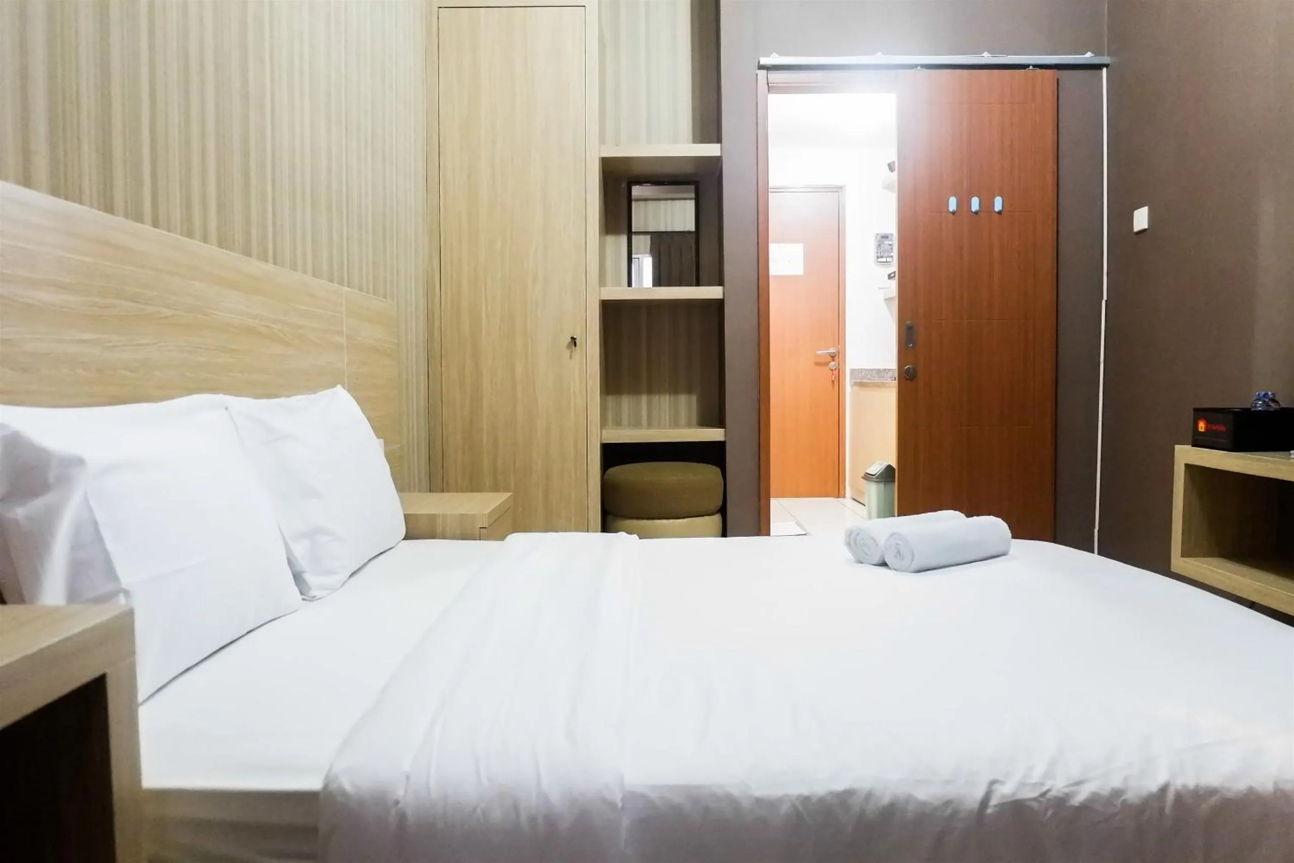 Bed in Modern Studio Apartment at Pavilion Permata 2 By Travelio