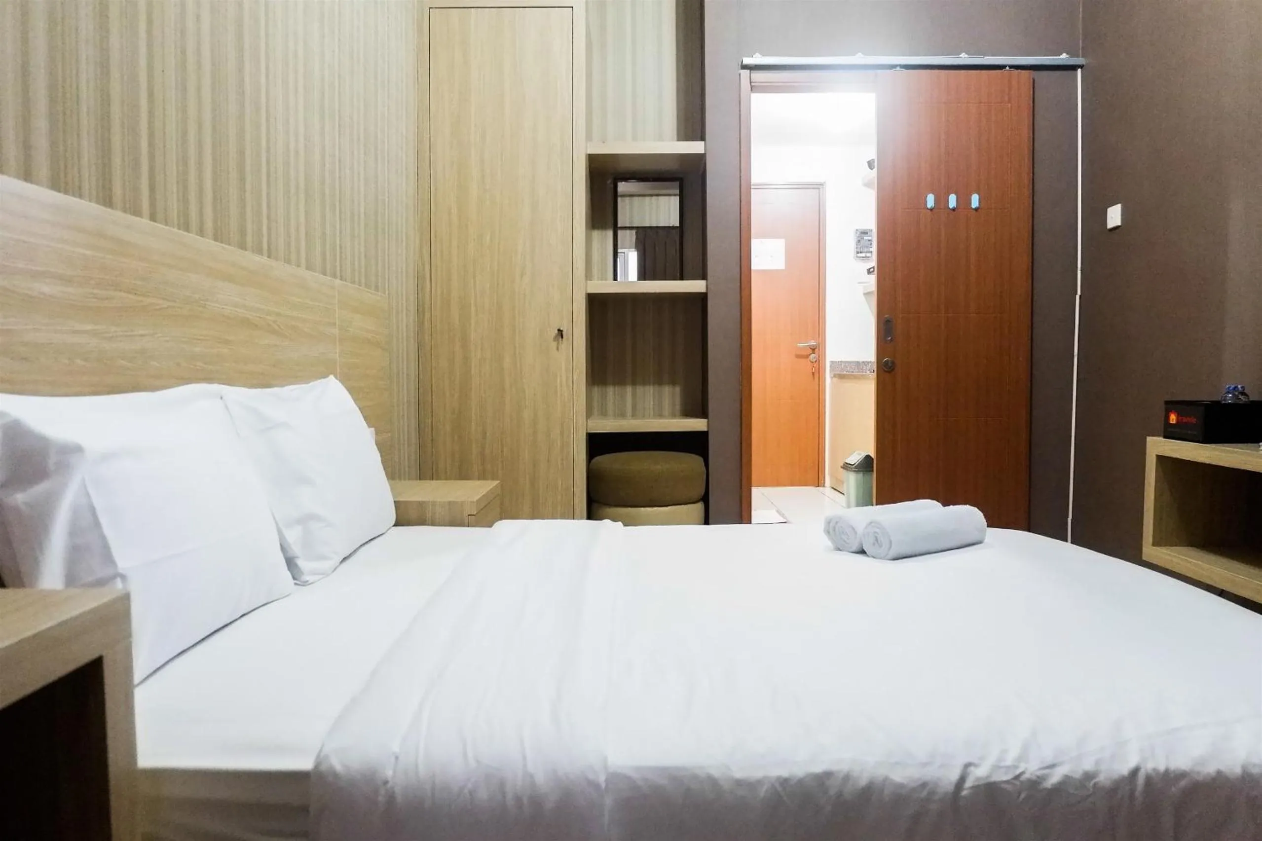 Bed in Modern Studio Apartment at Pavilion Permata 2 By Travelio