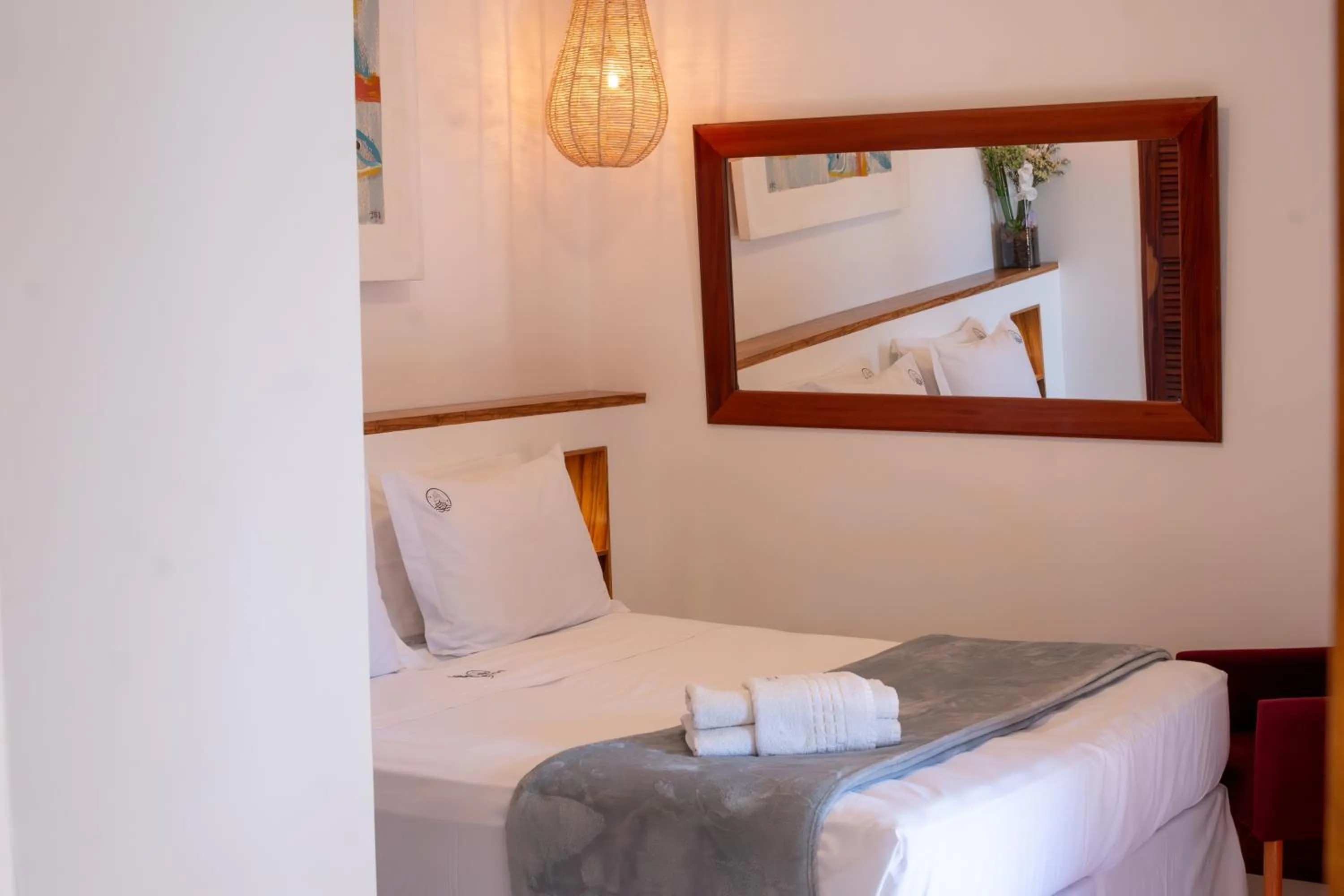 Bed in Pousada Villegaignon