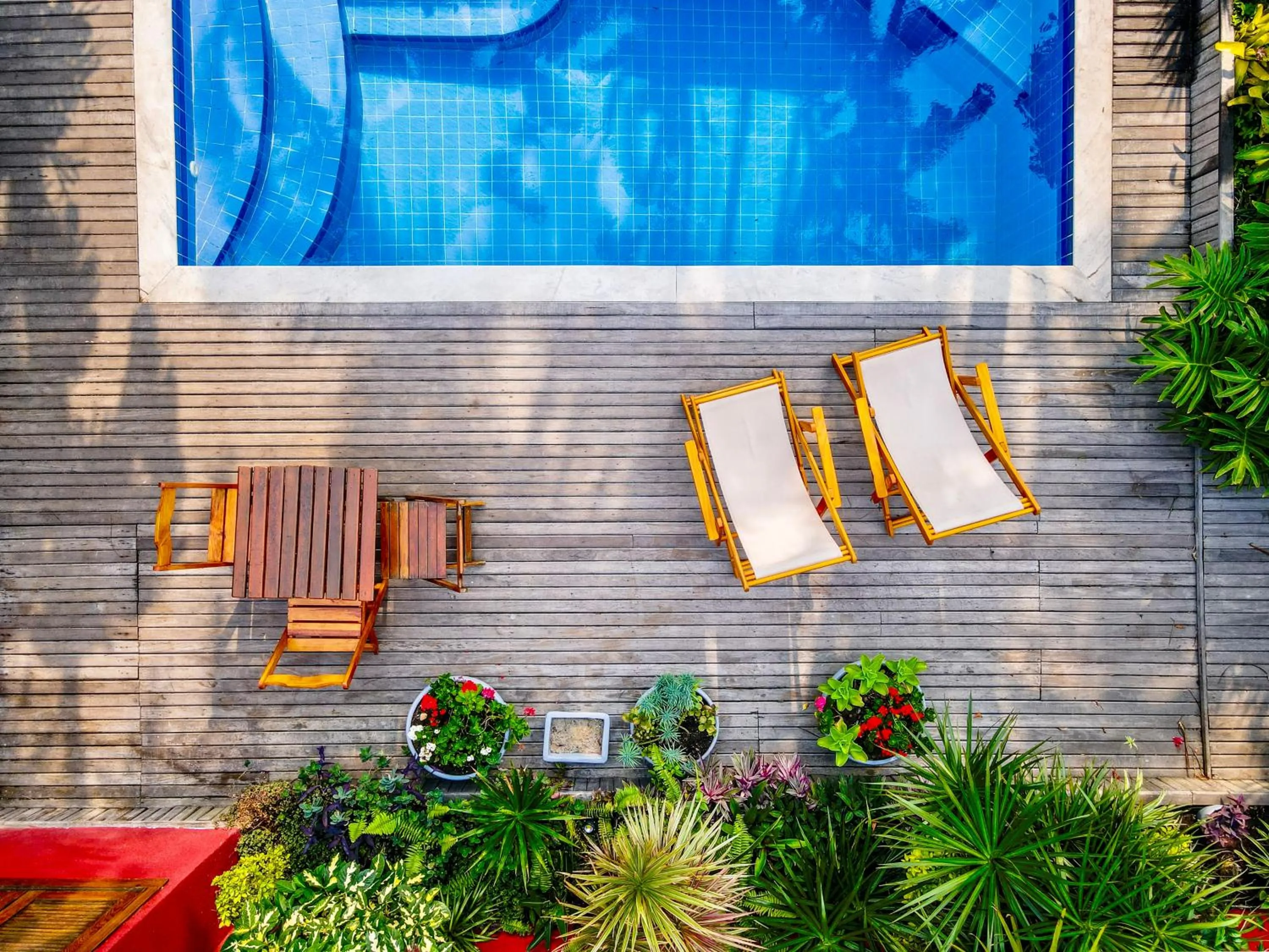 Swimming pool in Pousada Villegaignon