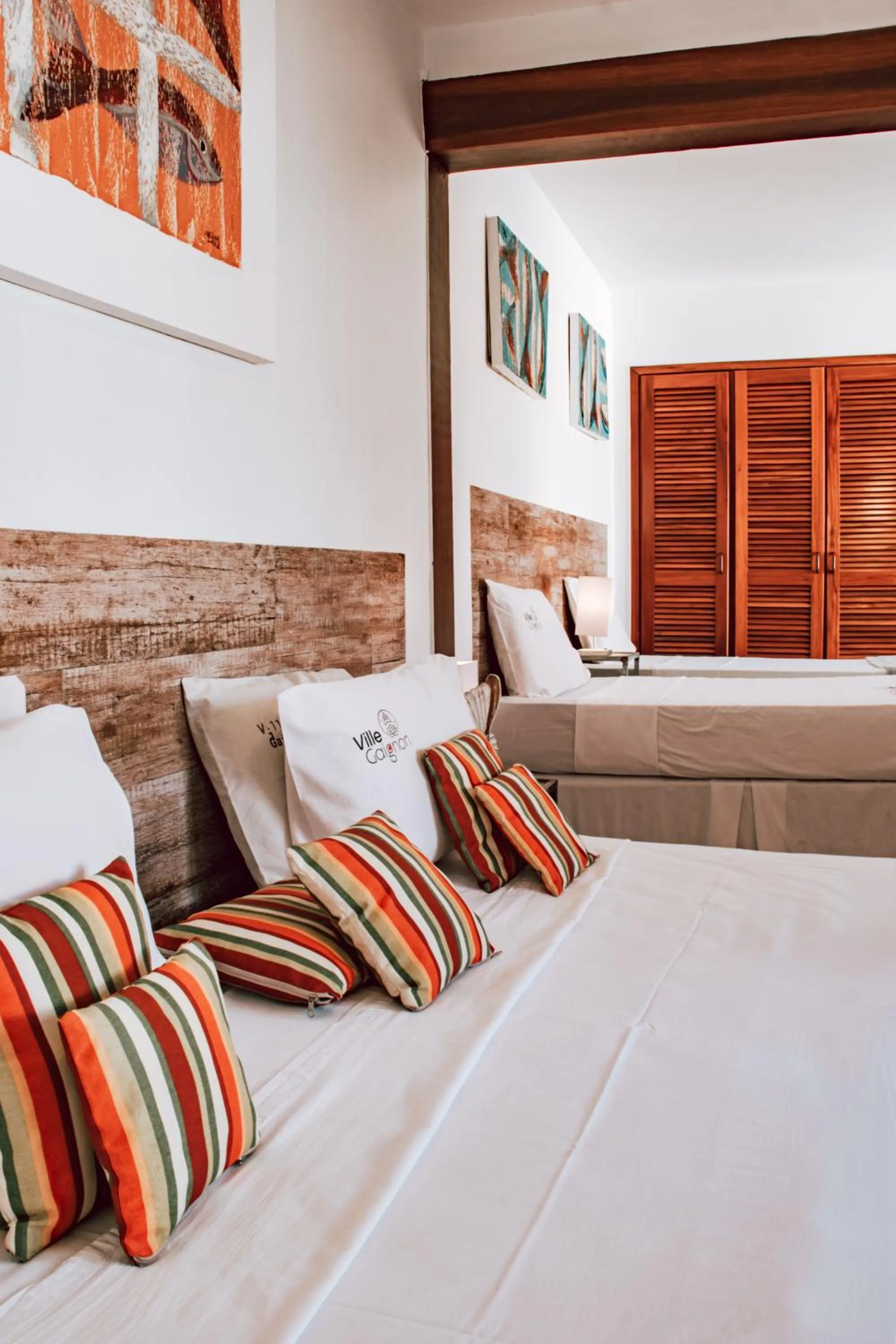 Bed in Pousada Villegaignon