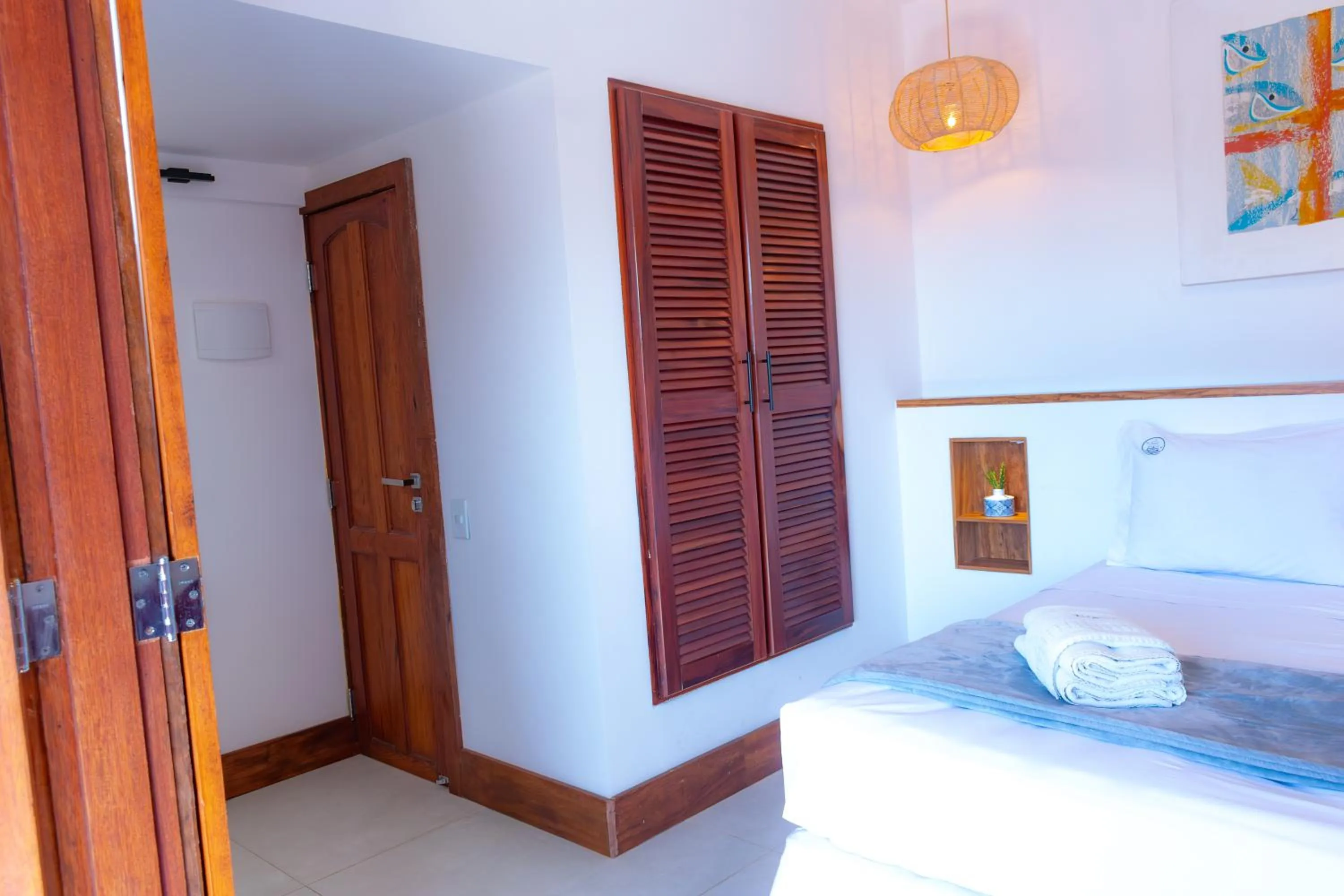 Bed in Pousada Villegaignon