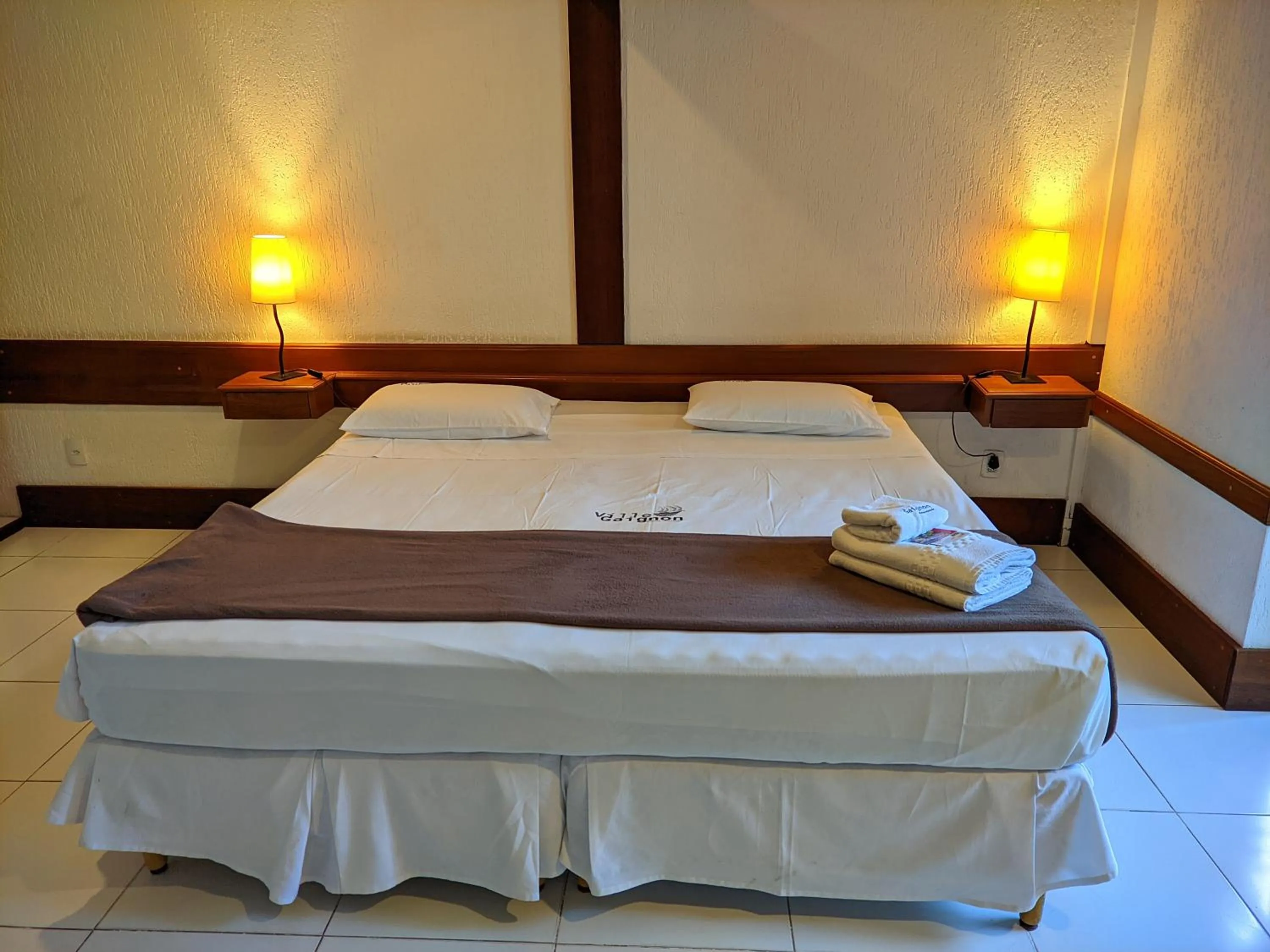 Bed in Pousada Villegaignon