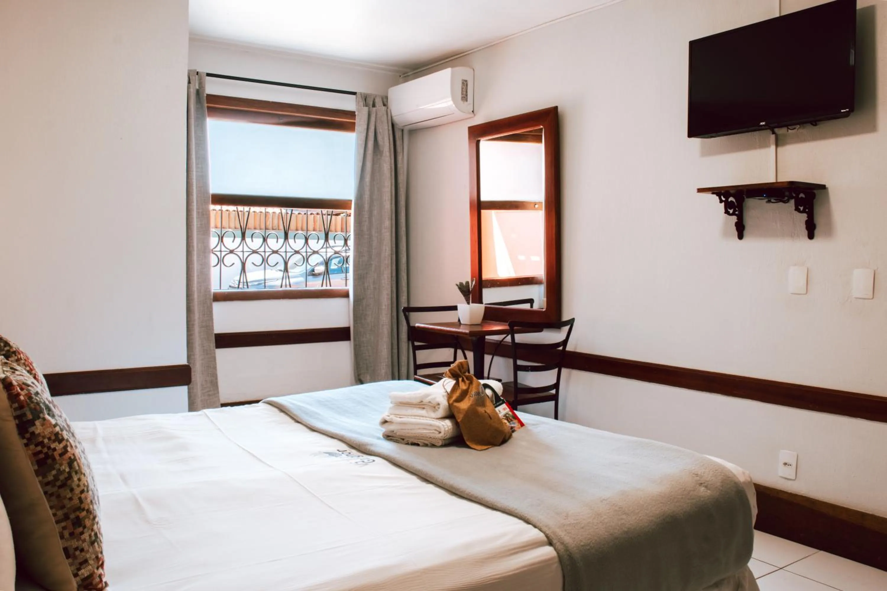 Bed in Pousada Villegaignon