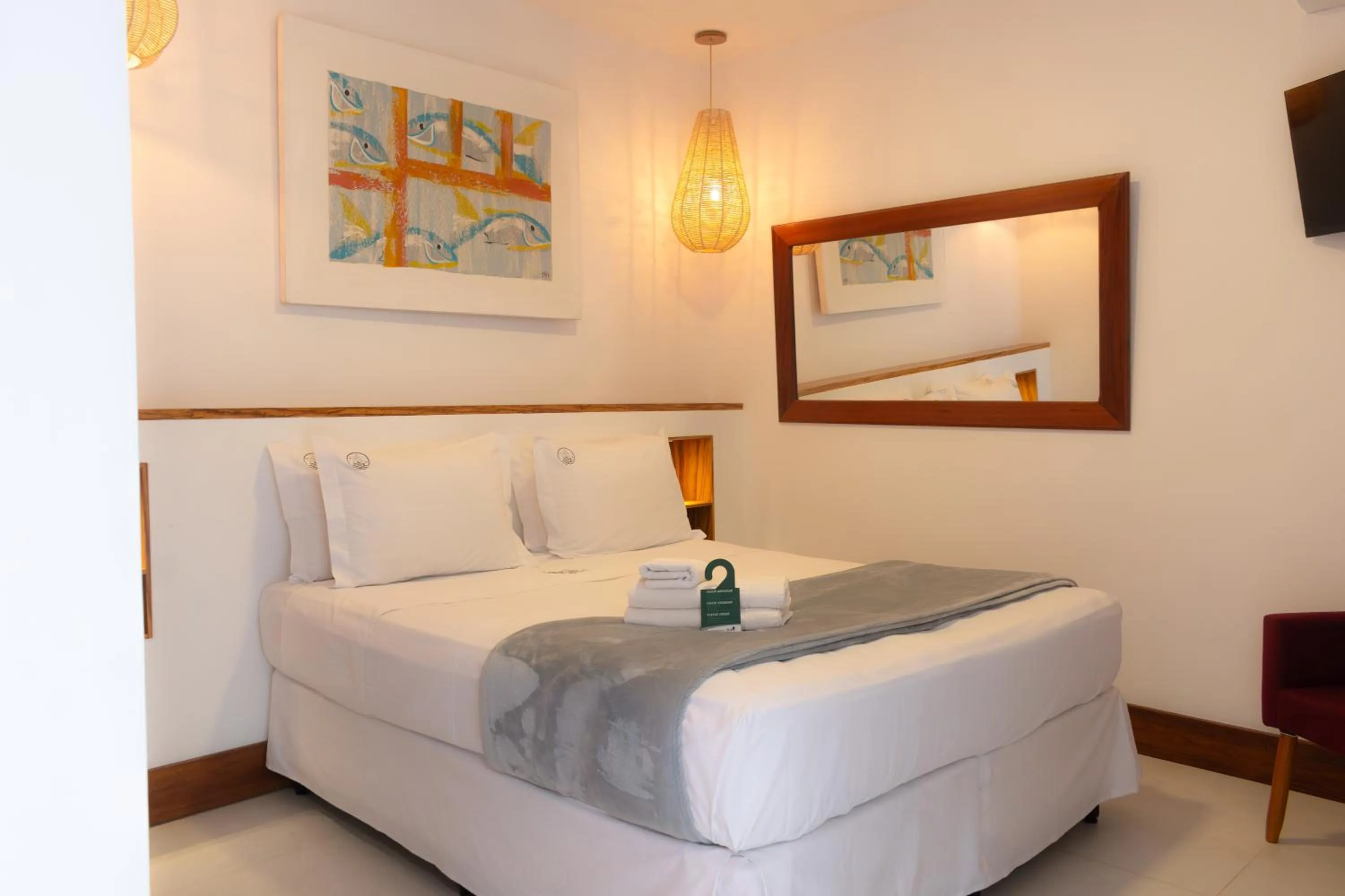 Bed in Pousada Villegaignon