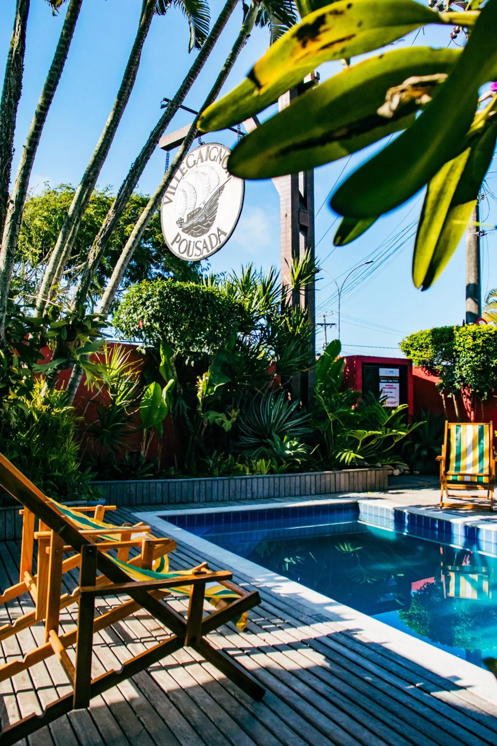 Swimming pool in Pousada Villegaignon