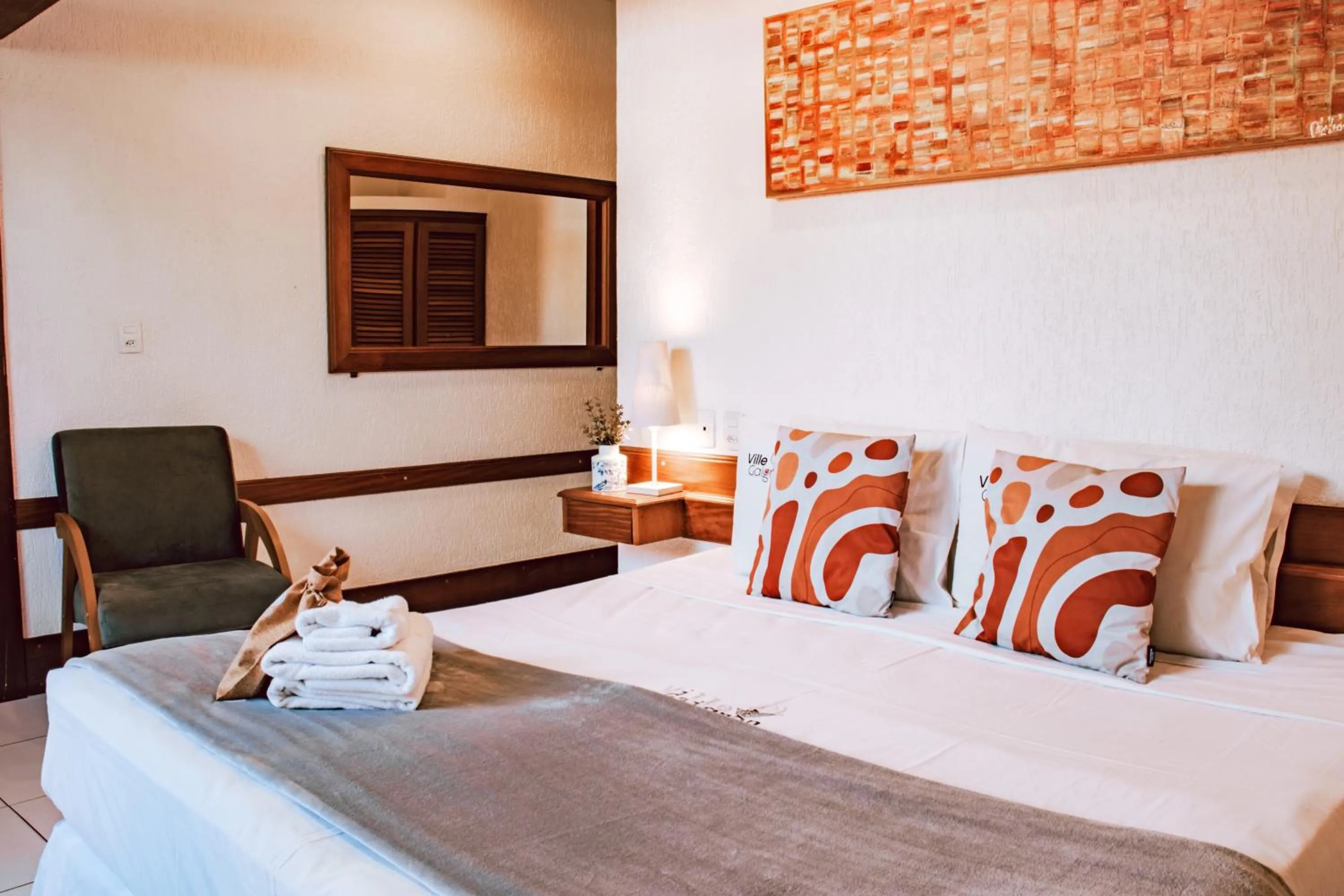 Bed in Pousada Villegaignon