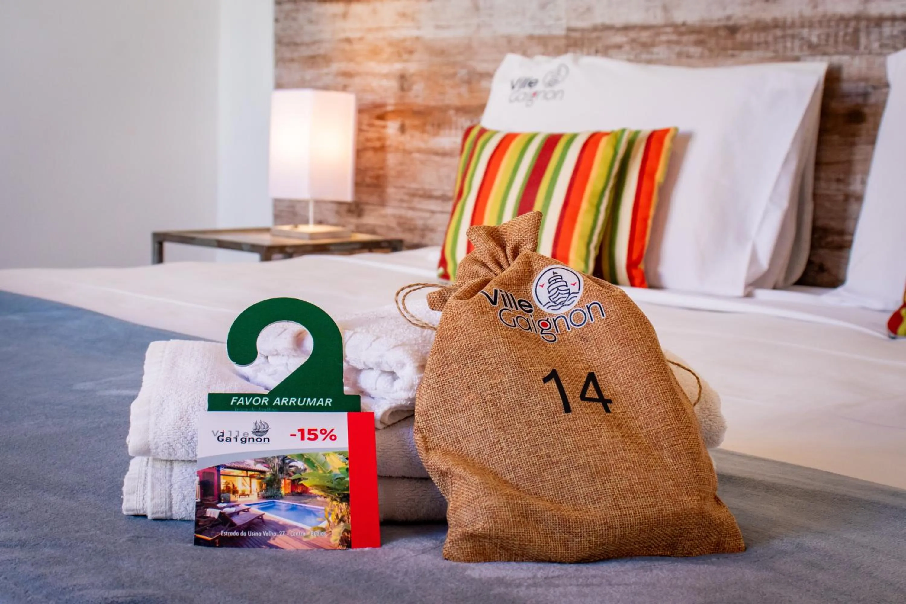 Bed in Pousada Villegaignon