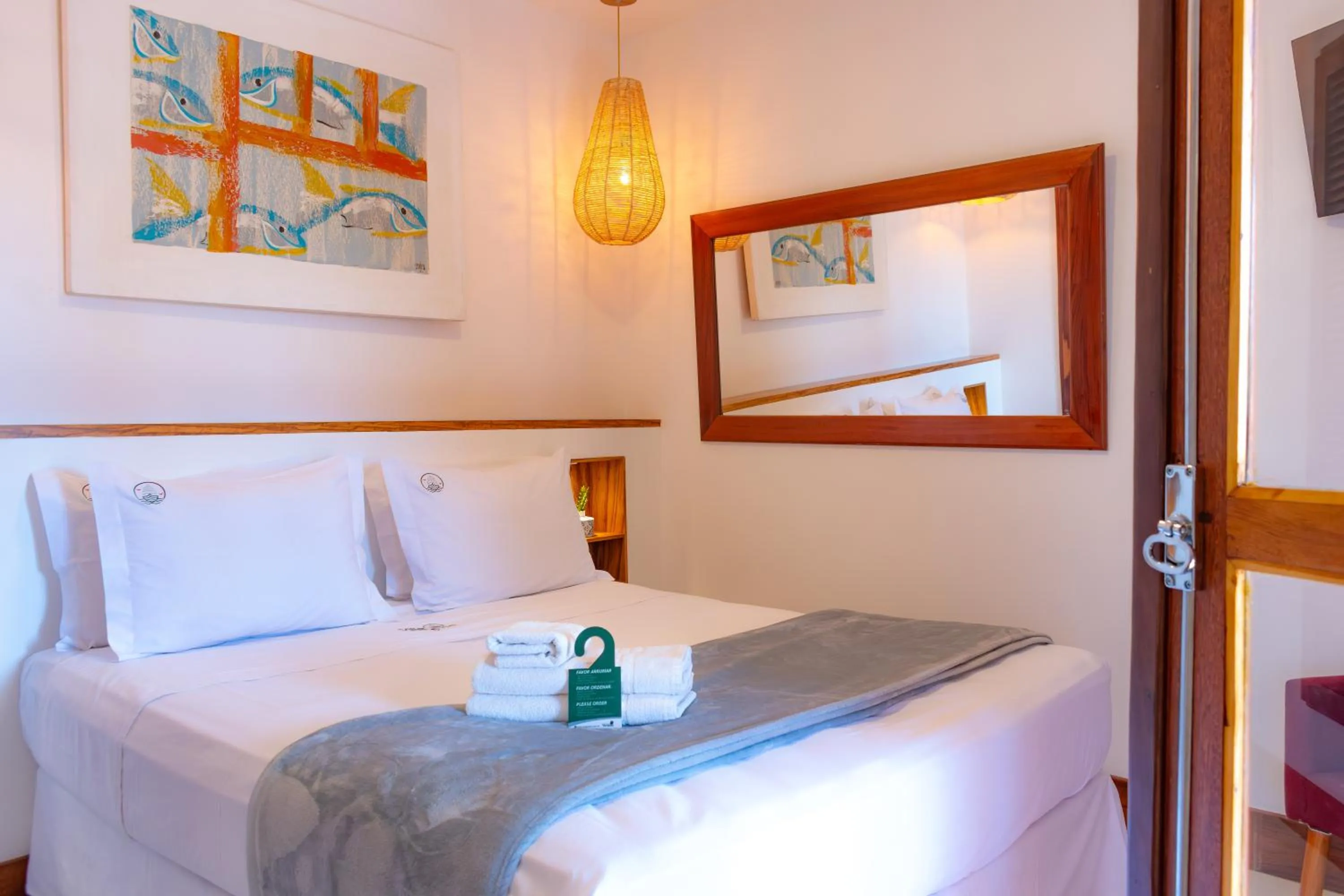 Bed in Pousada Villegaignon