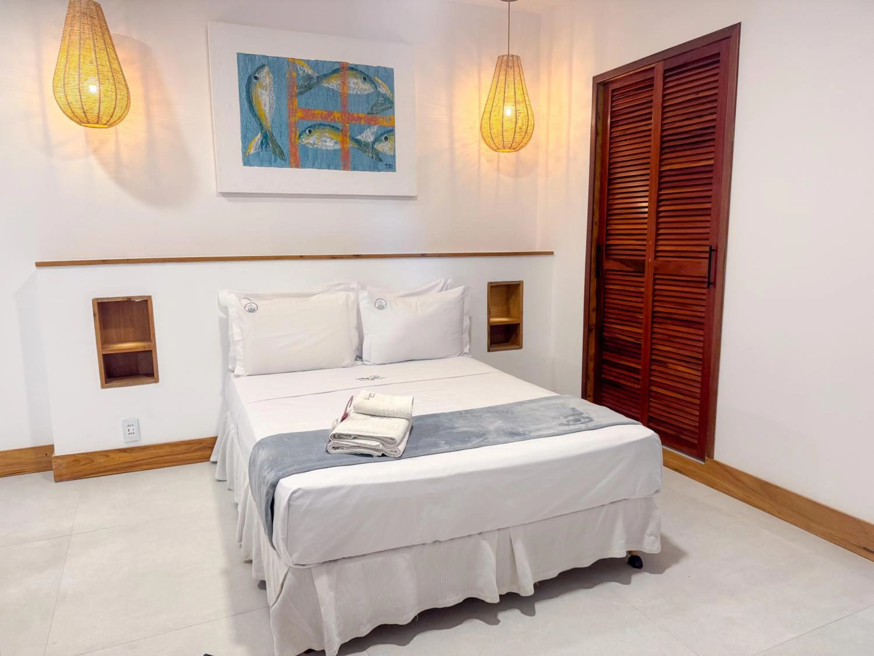 Bed in Pousada Villegaignon