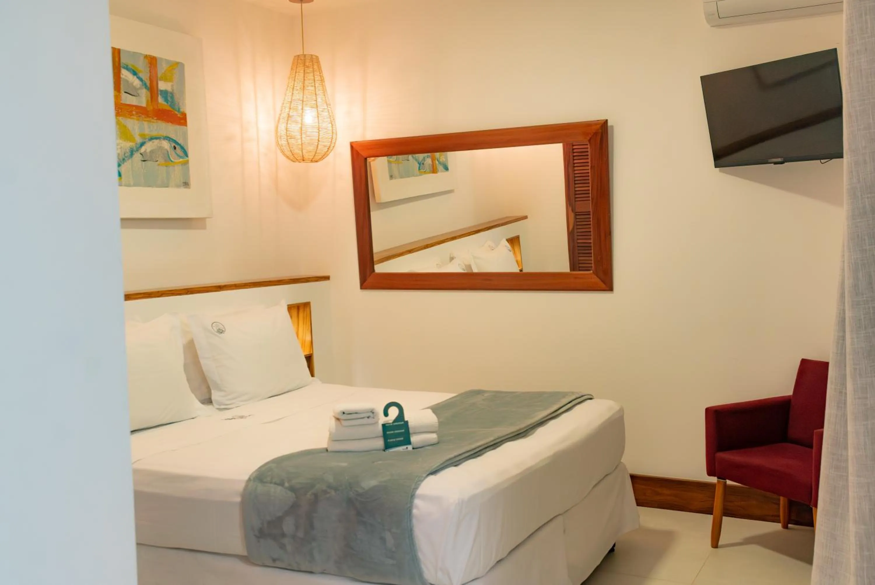 Bed in Pousada Villegaignon