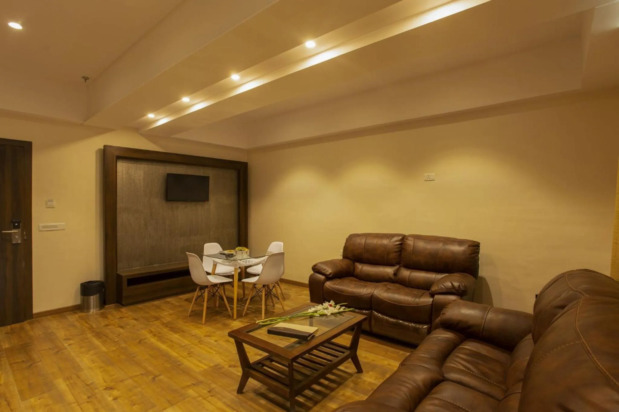 Living room in Sarovar Portico, Somnath