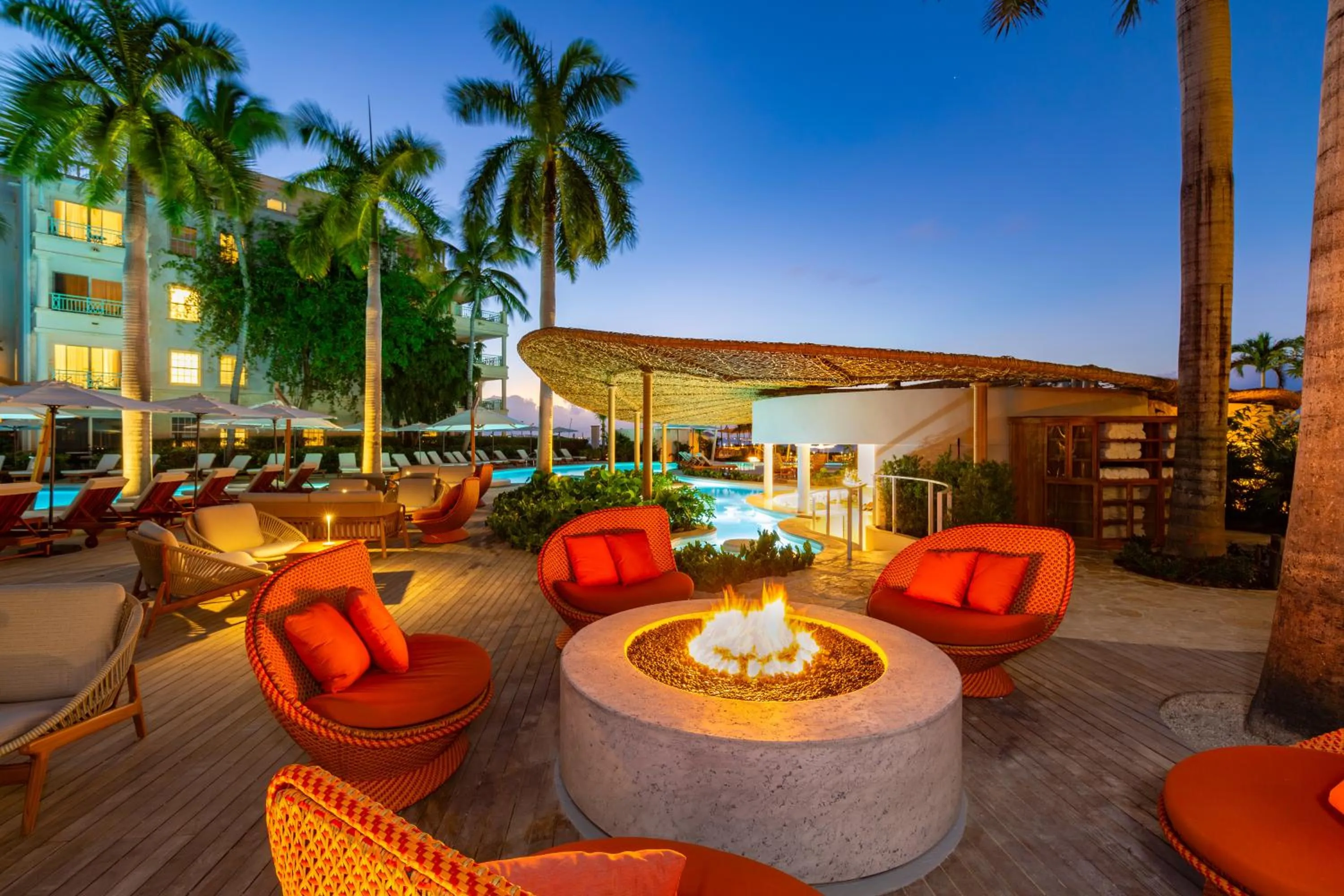 Seating area in The Palms Turks and Caicos