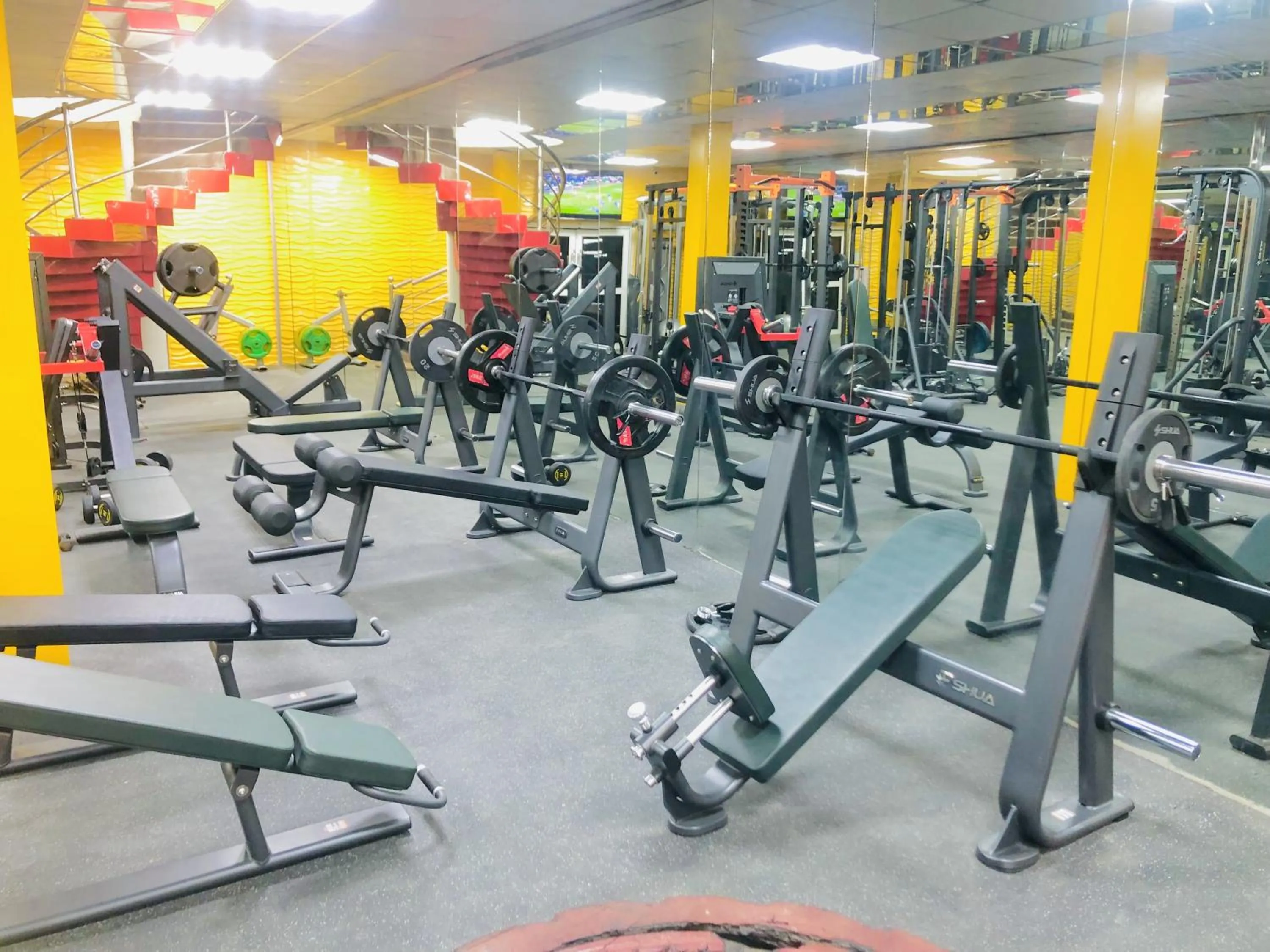 Fitness centre/facilities in Dalchifit Suites by Premium Swiss Hospitality