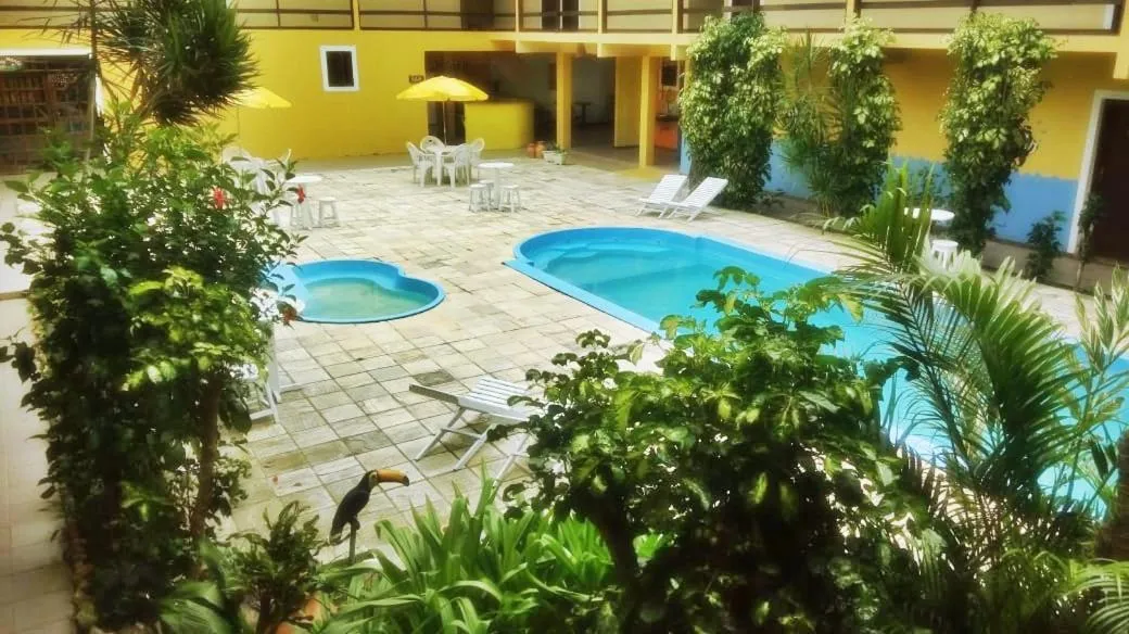 Pool view in Pousada Dos Girassois Prado