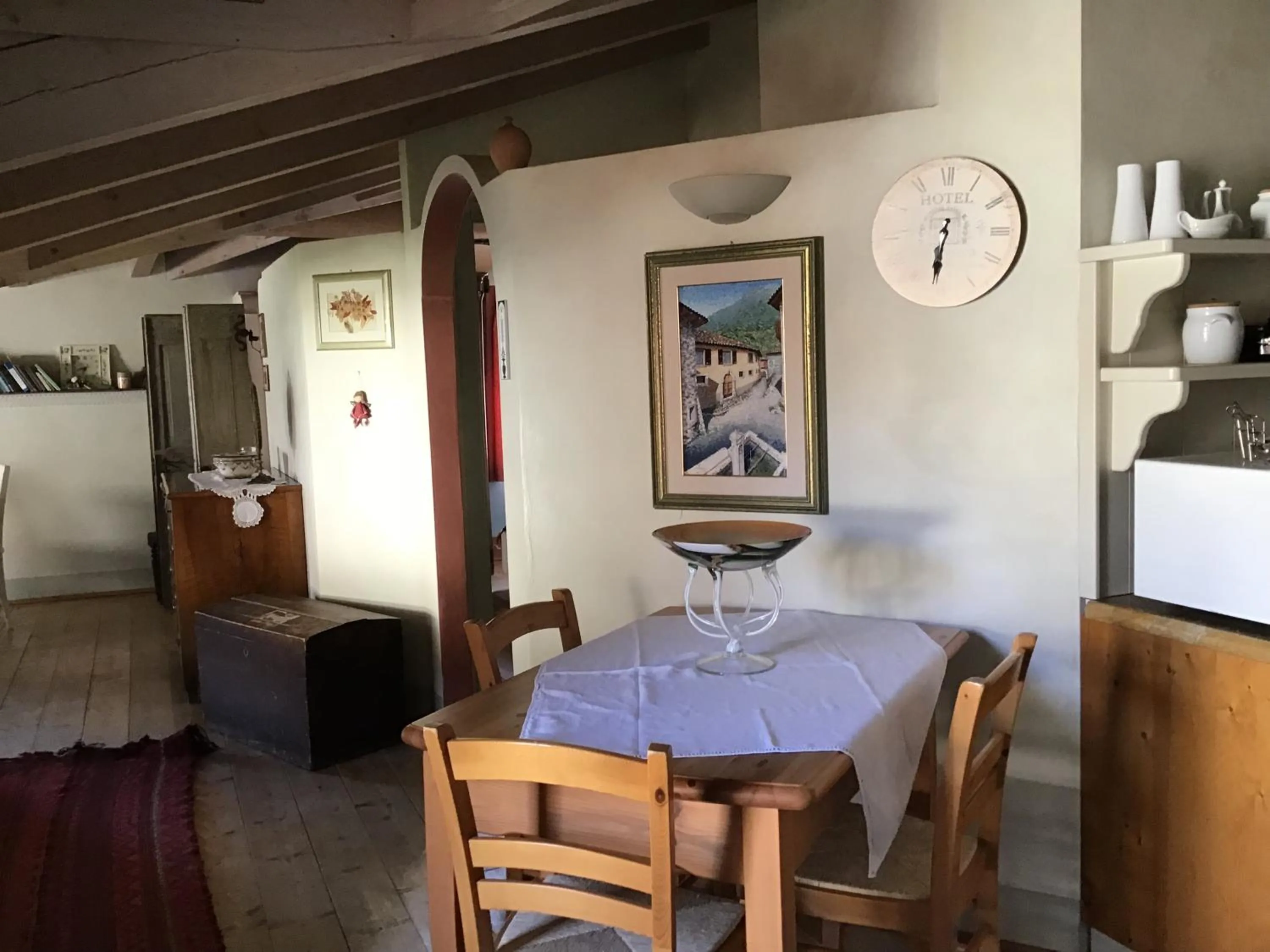 Dining area in Villa Monica