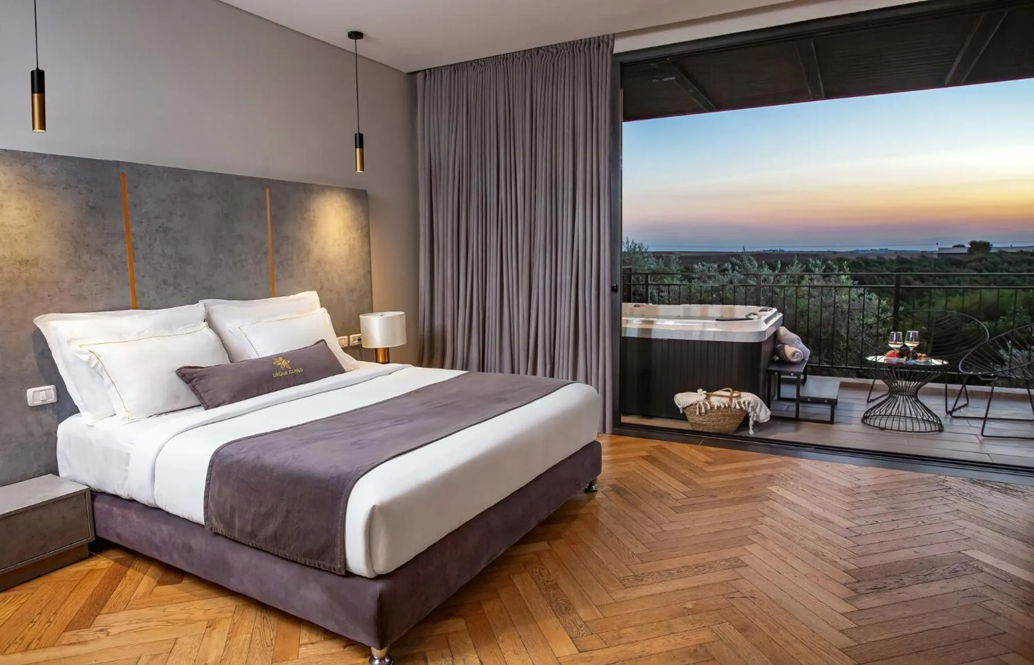 Bed in Dream Island Spa & Health Resort