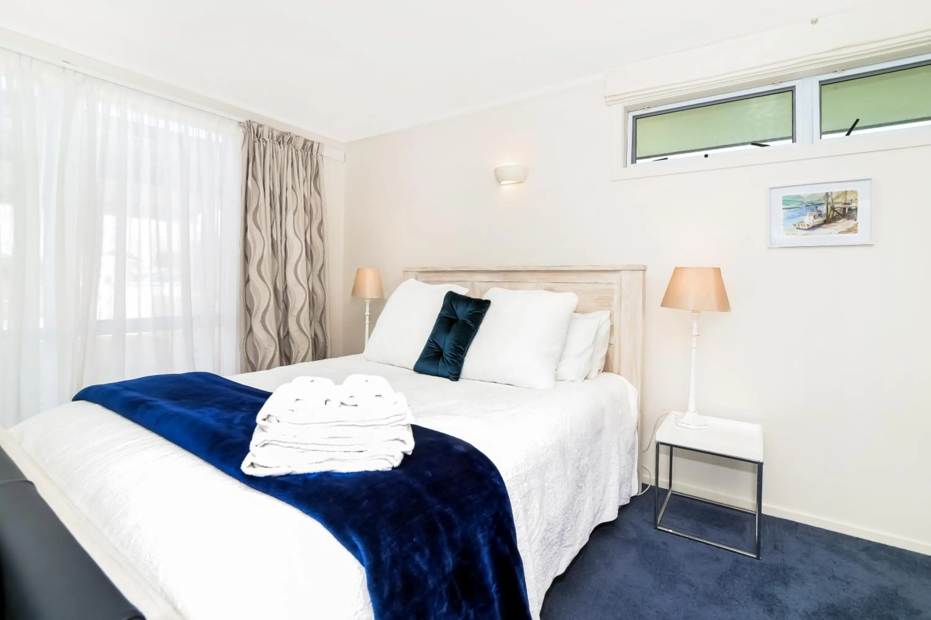 Bed in Coromandel Apartments