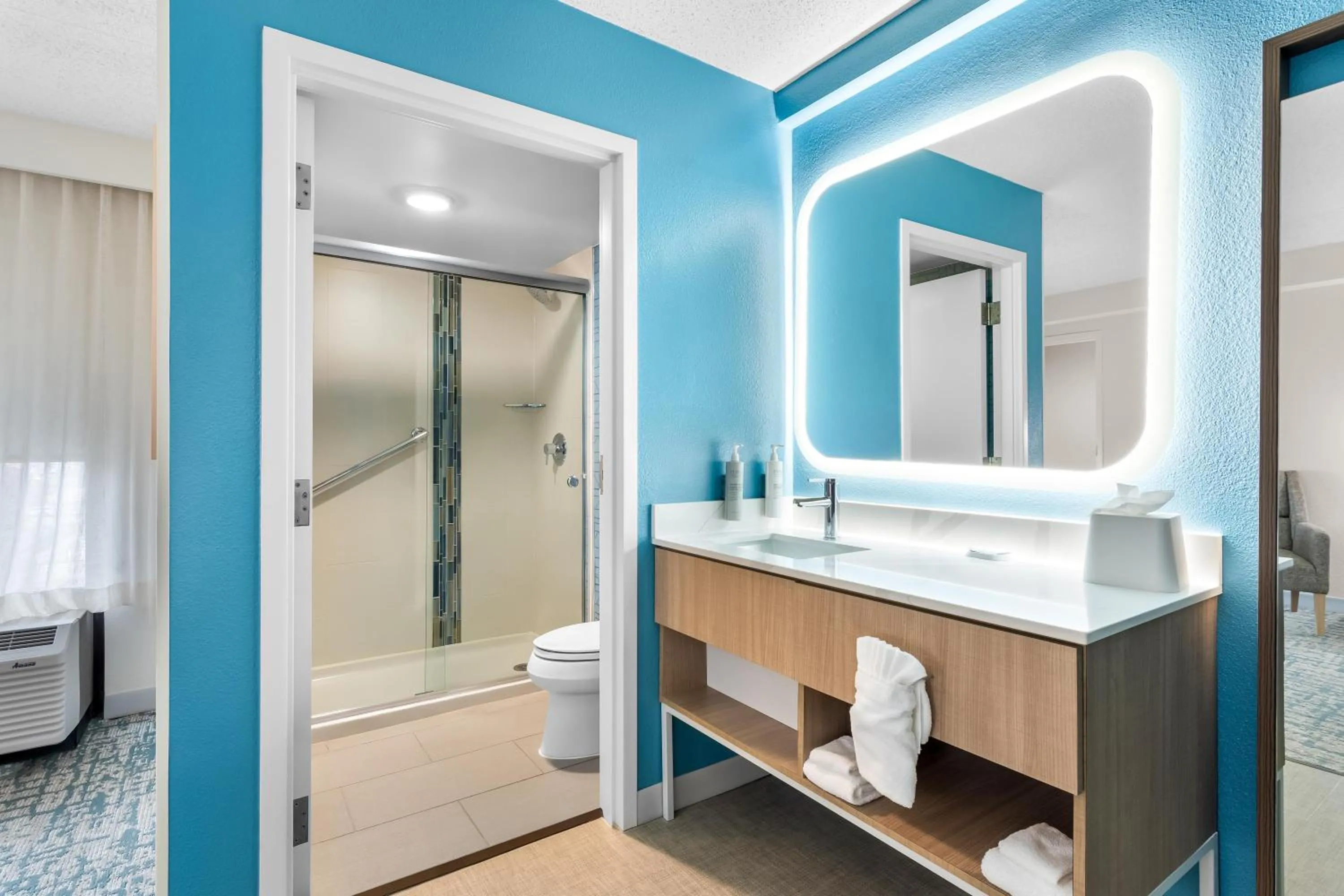 Bathroom in Homewood Suites by Hilton Oklahoma City Airport