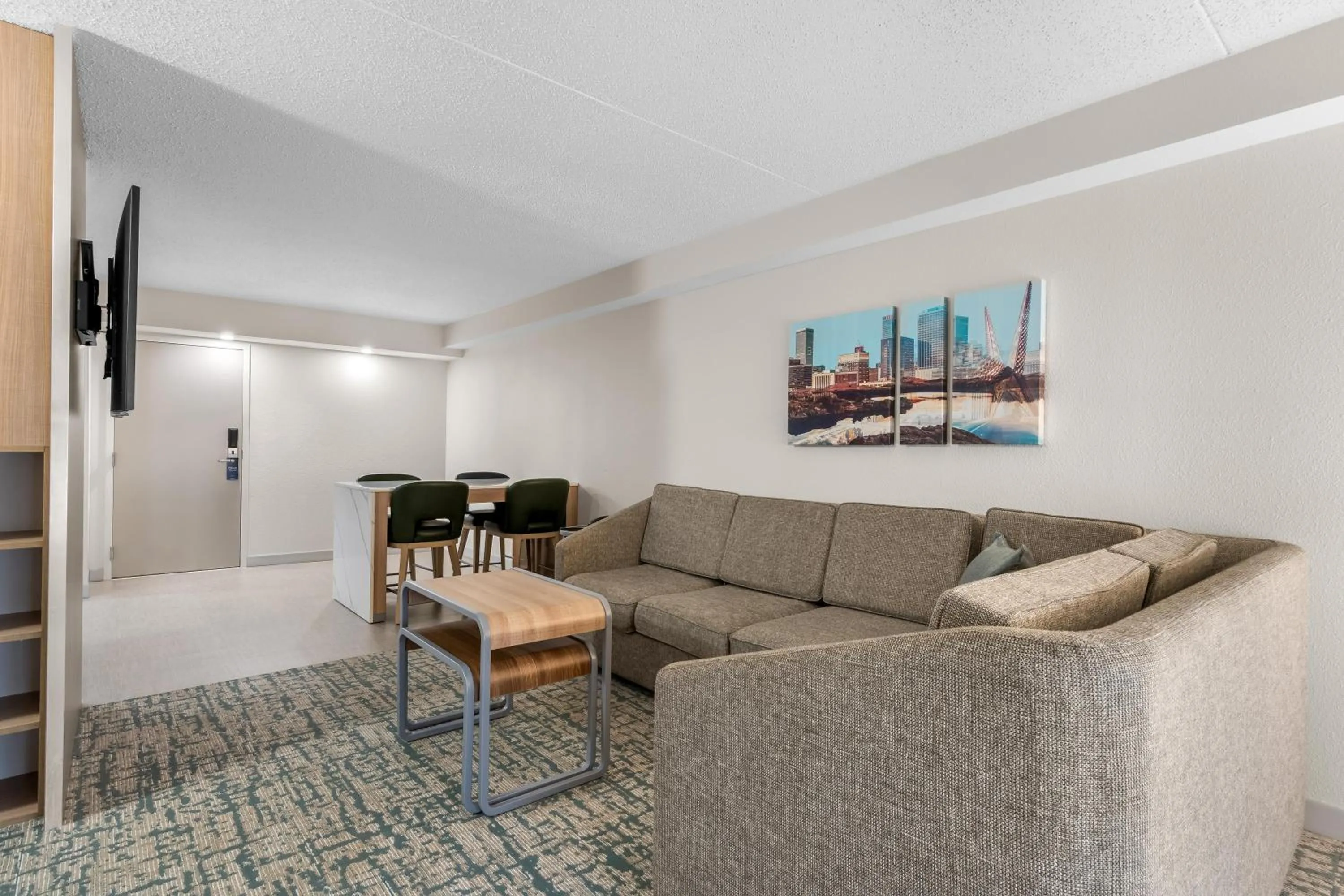 Living room in Homewood Suites by Hilton Oklahoma City Airport