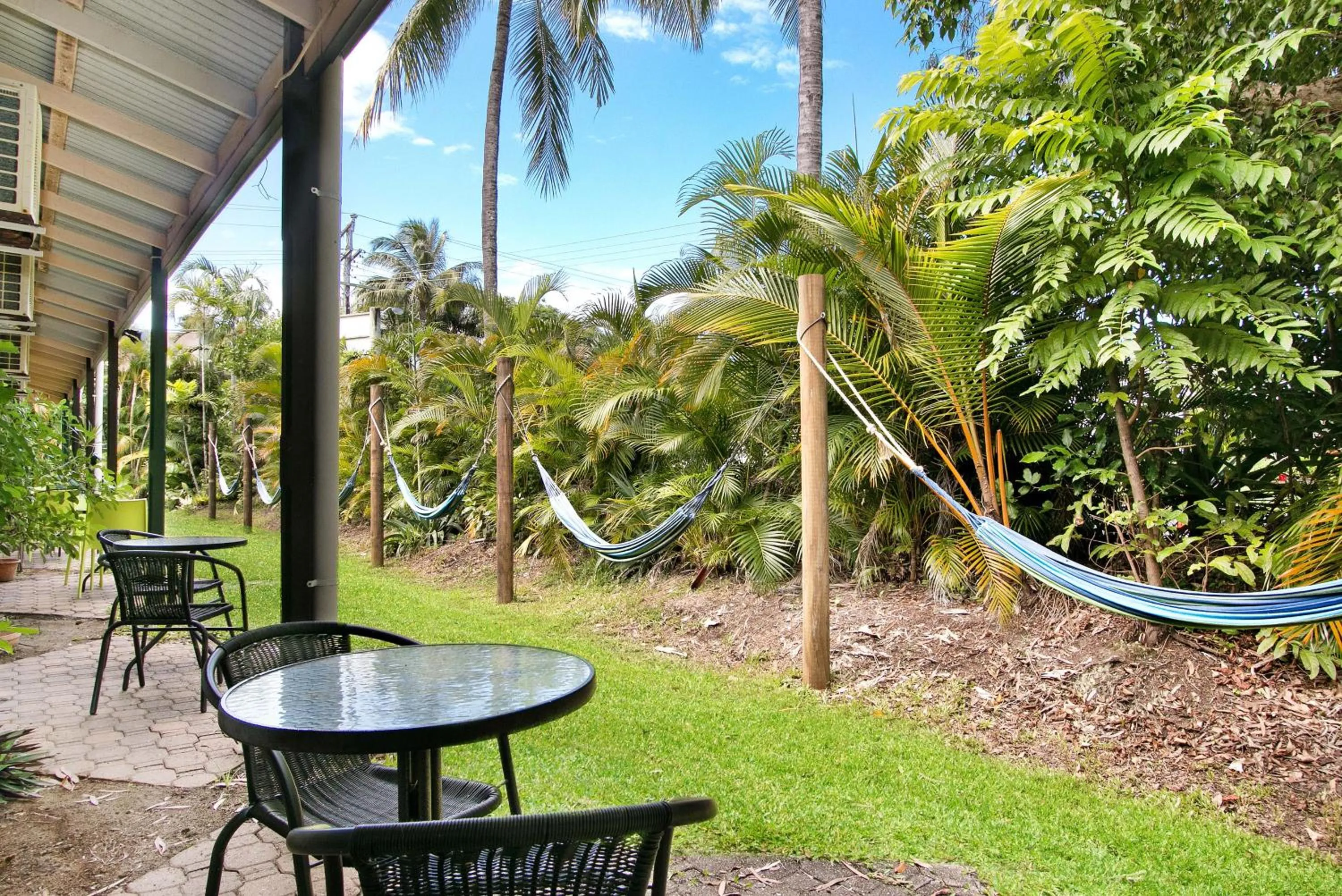 Patio in Coral Beach Lodge