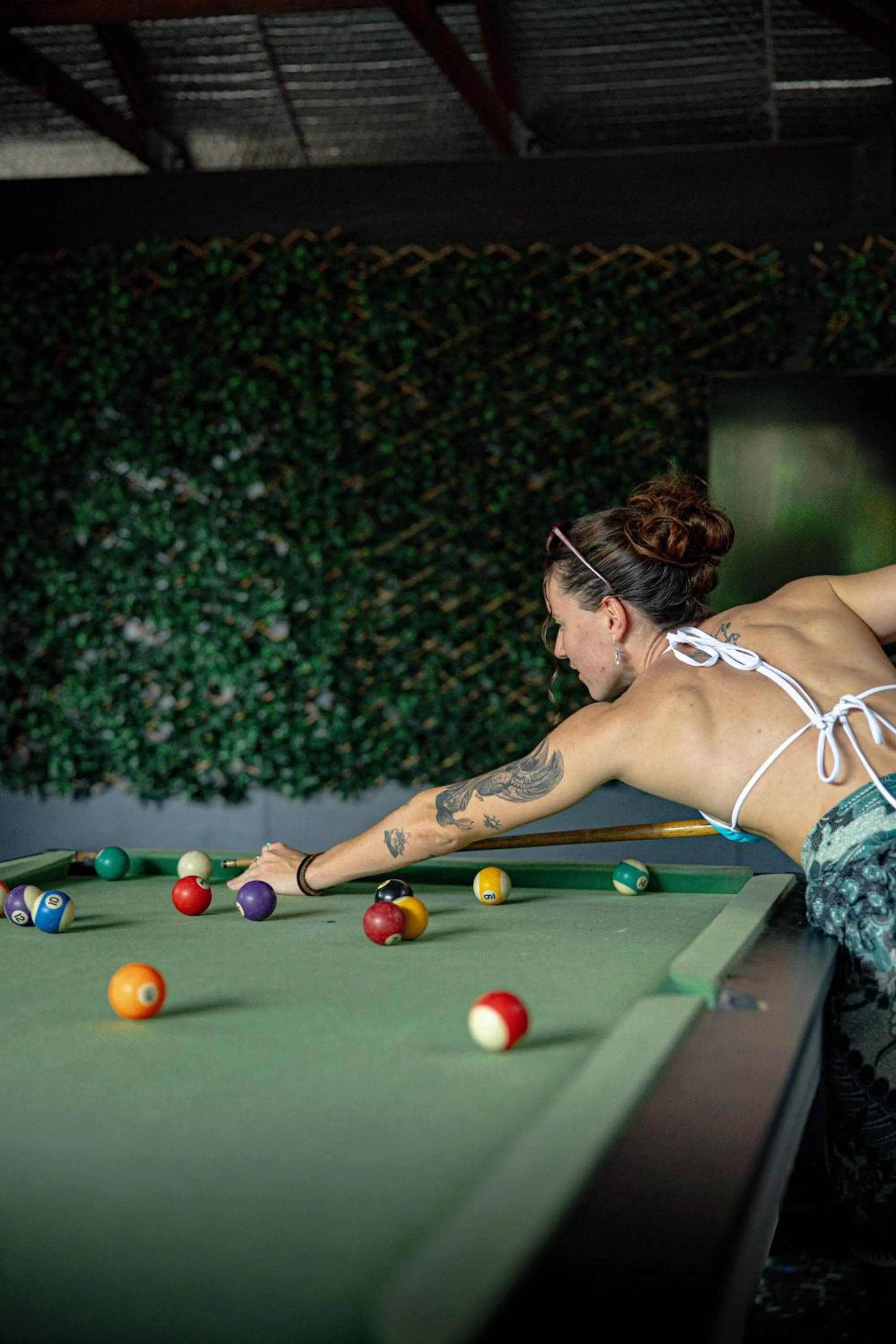 People in Coral Beach Lodge