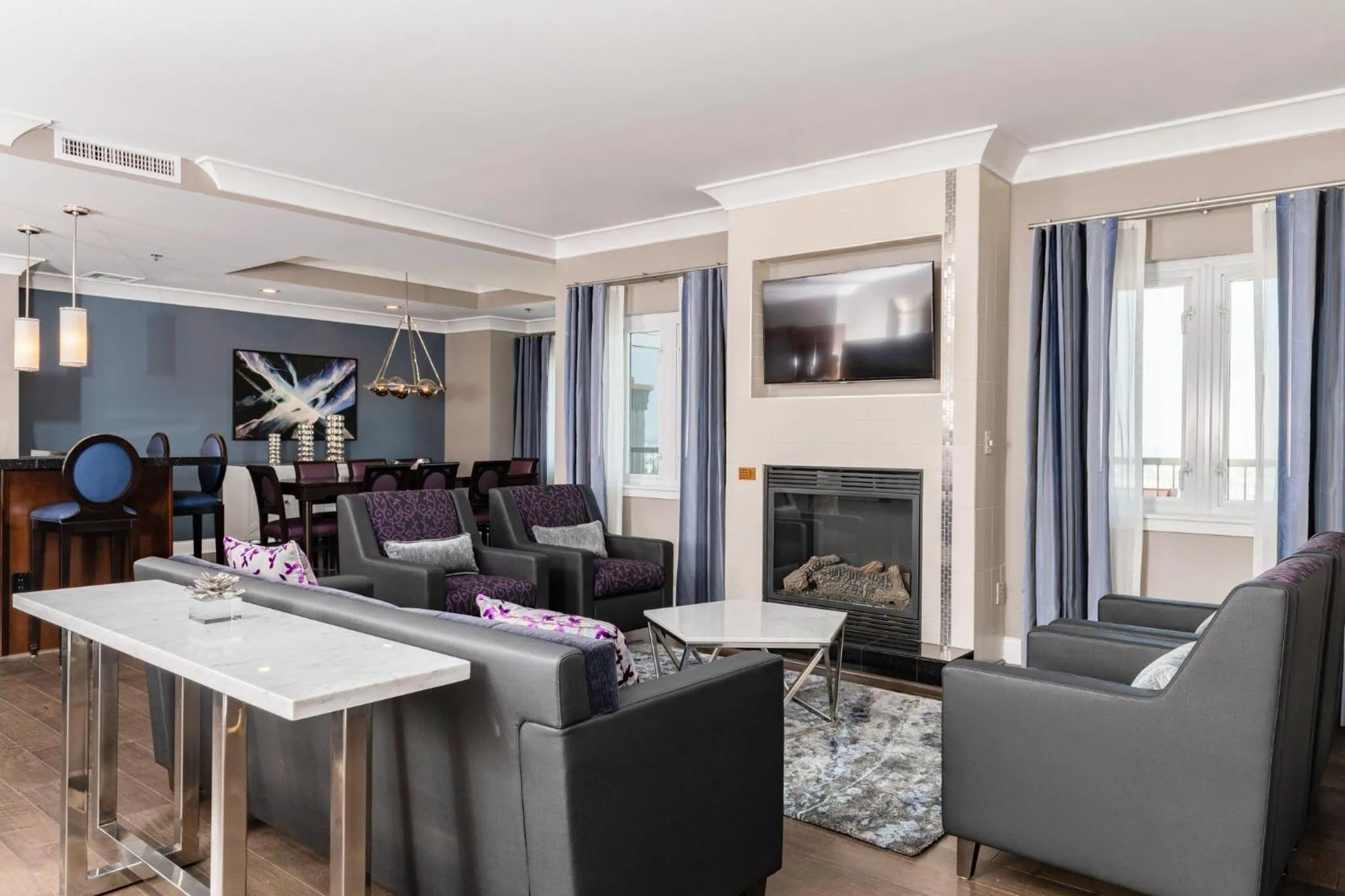 Living room in WorldMark Anaheim