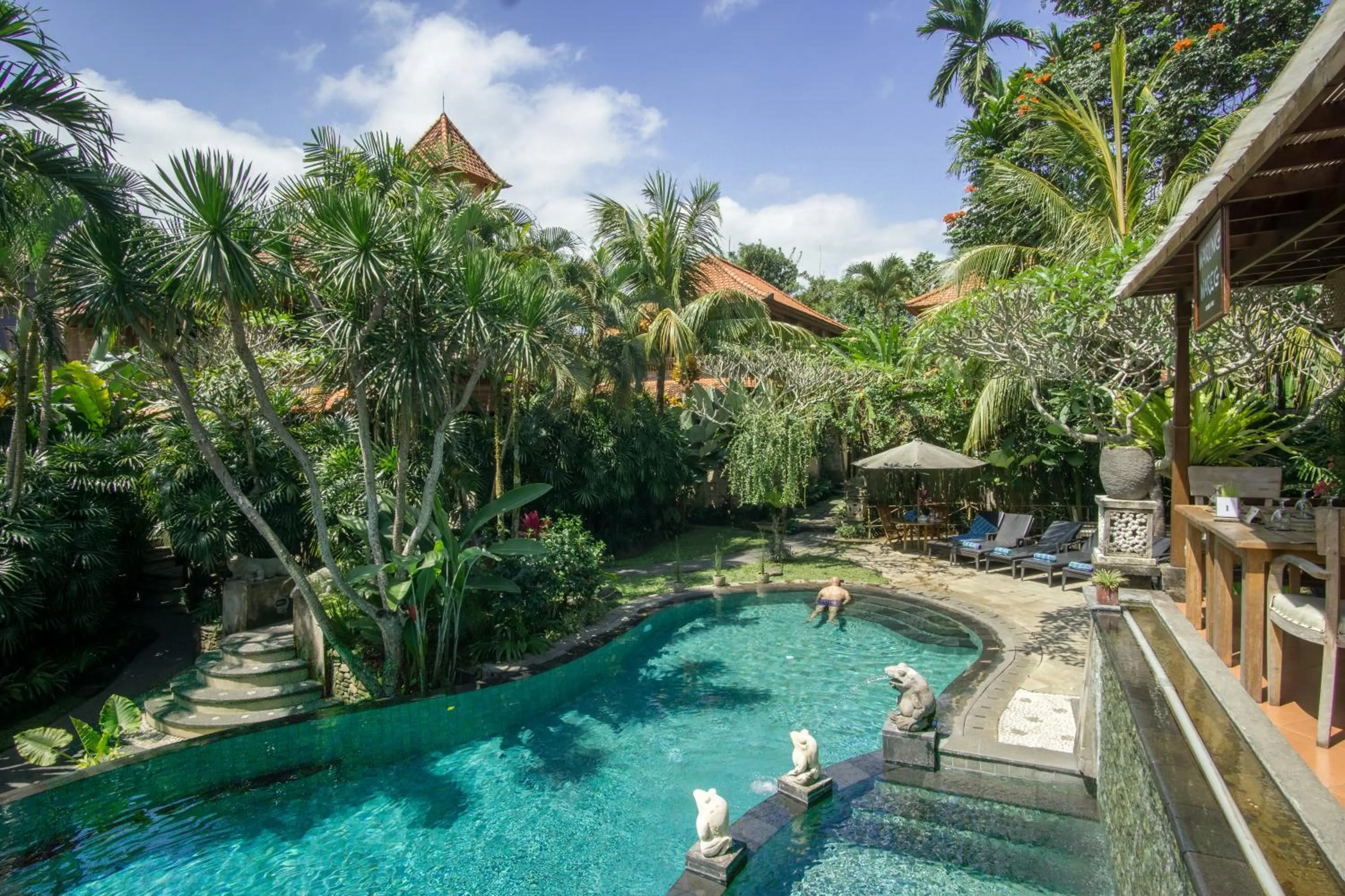 Garden view in Villa Sonia Ubud