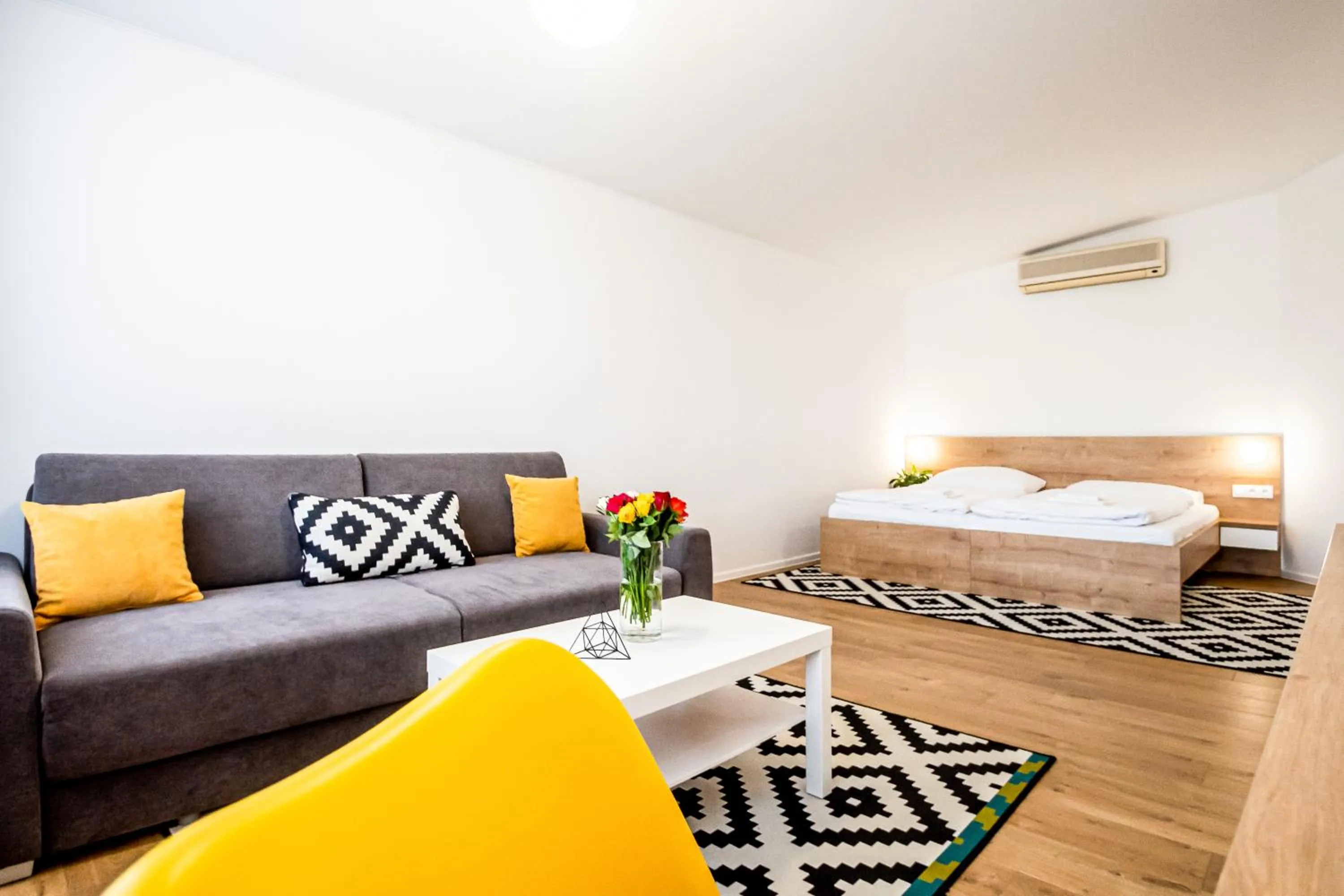 Bed in Hotel Squash Dependance