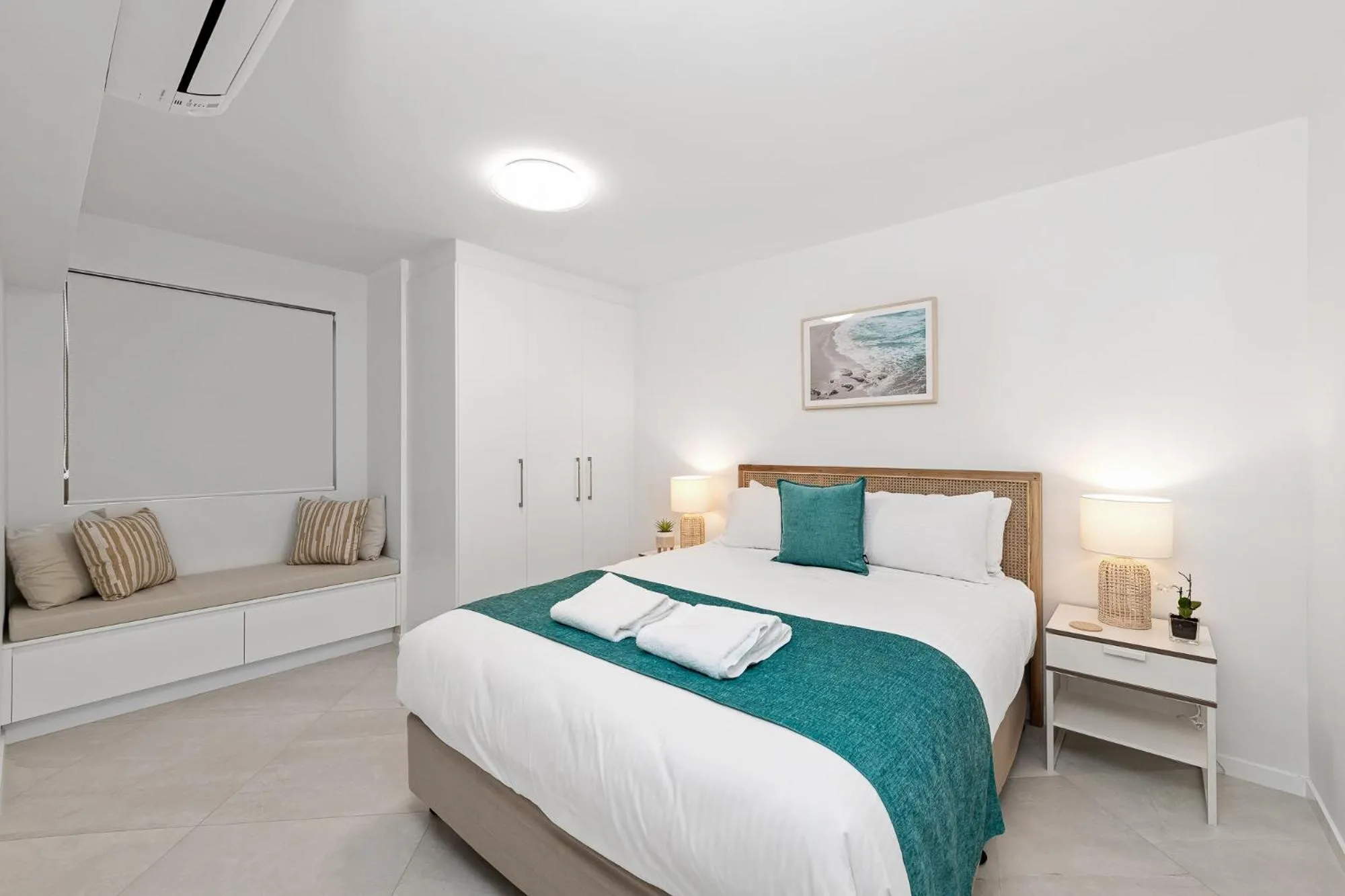 Bed in Alexandria Apartments