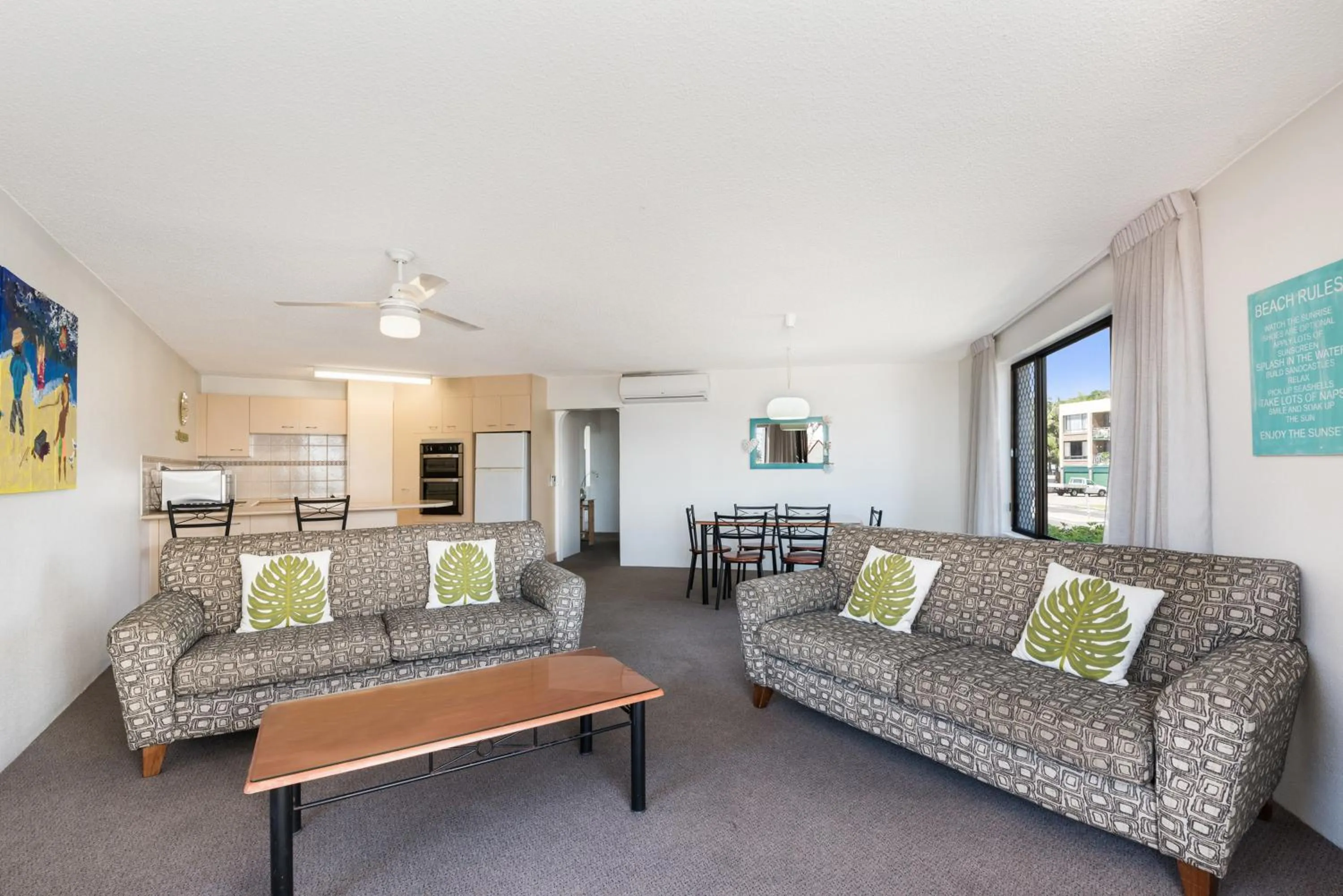 Living room in Alexandria Apartments