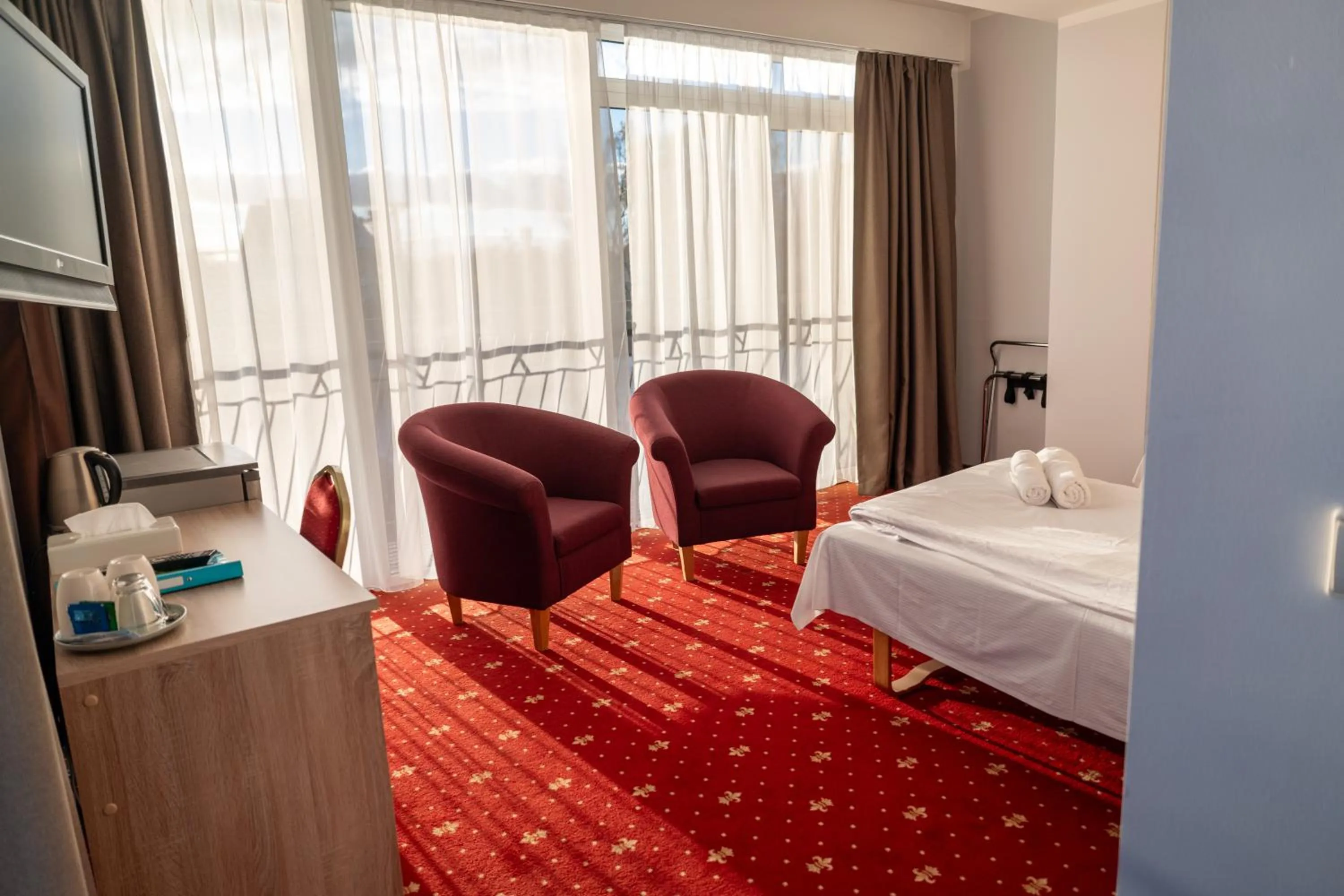 Bed in Viešbutis Banga