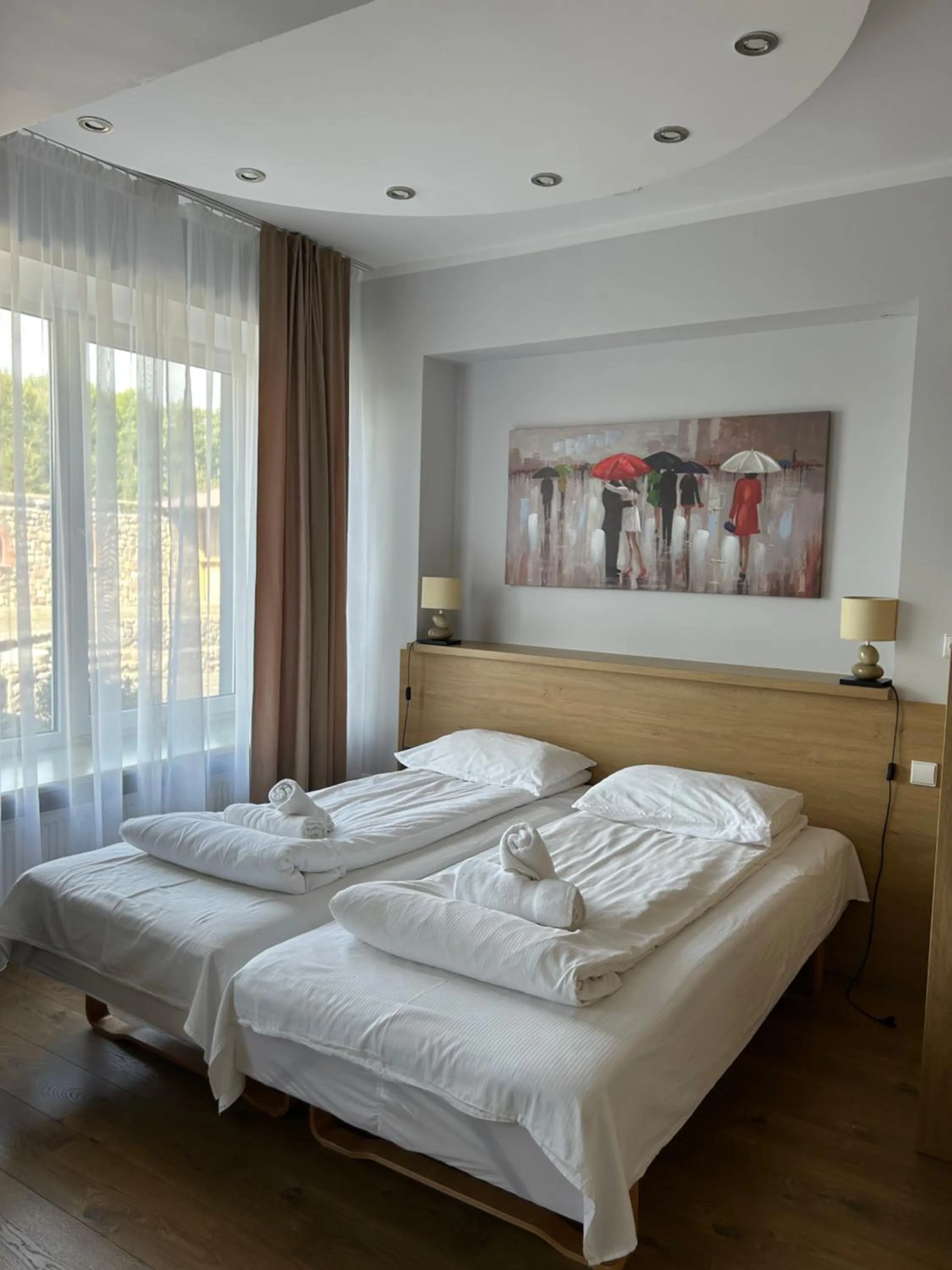 Bed in Viešbutis Banga