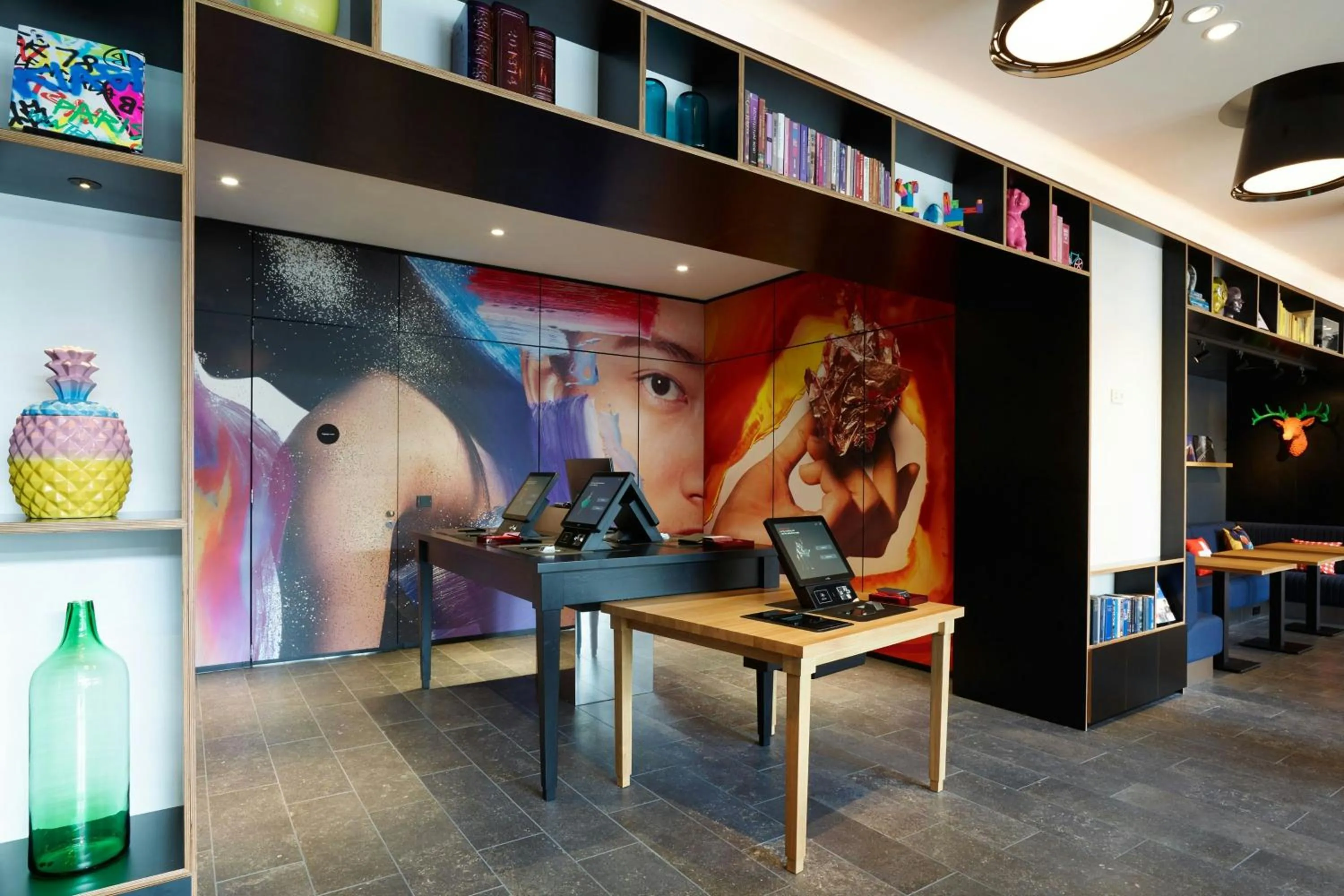 Lobby or reception in citizenM Zürich