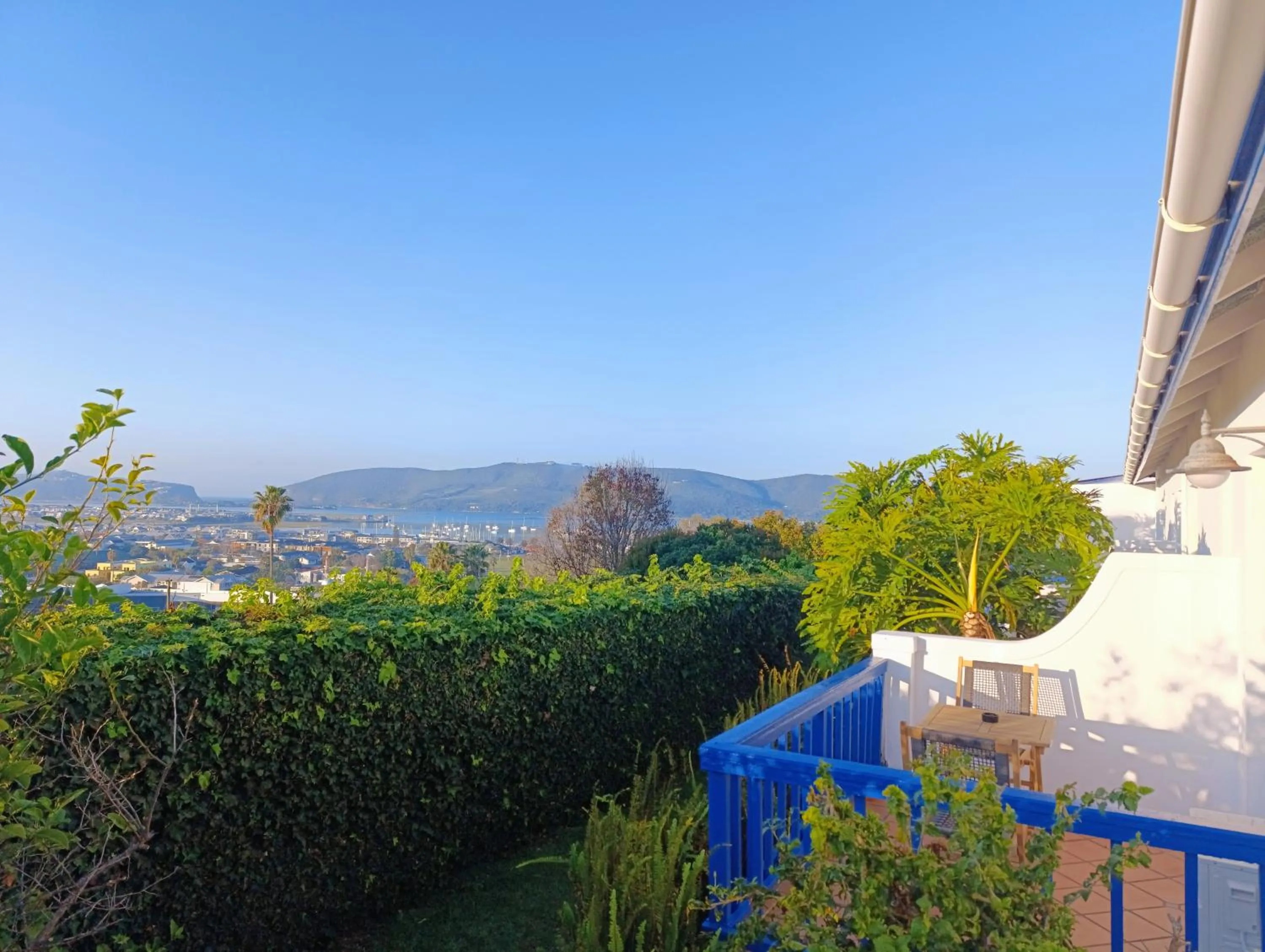 View (from property/room) in Guinea Fowl Lodge - Lagoon & Heads View B&B, Central Knysna