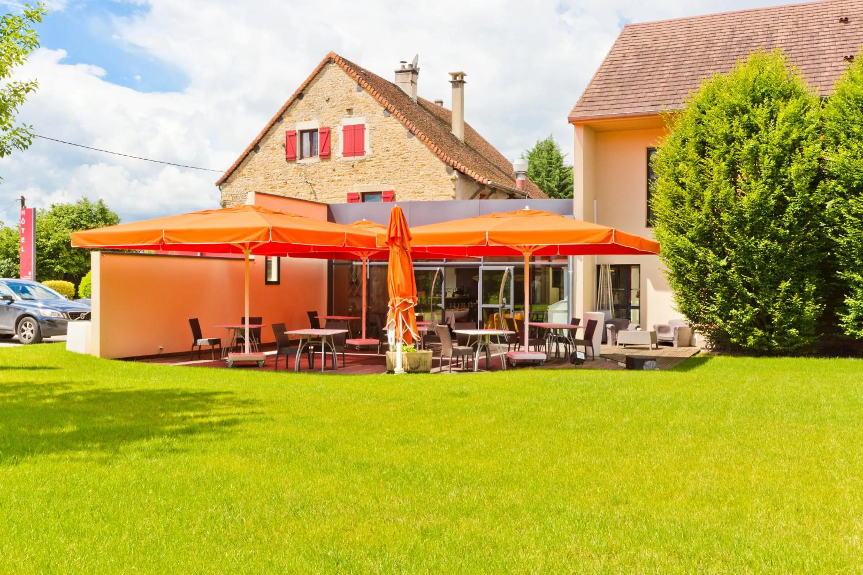 Balcony/Terrace in Hôtel Auberge de Chavannes