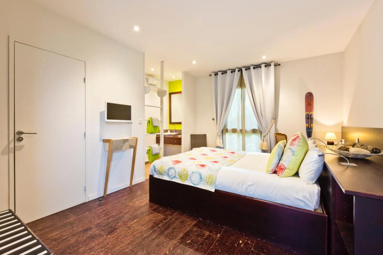 Bed in Hôtel Auberge de Chavannes