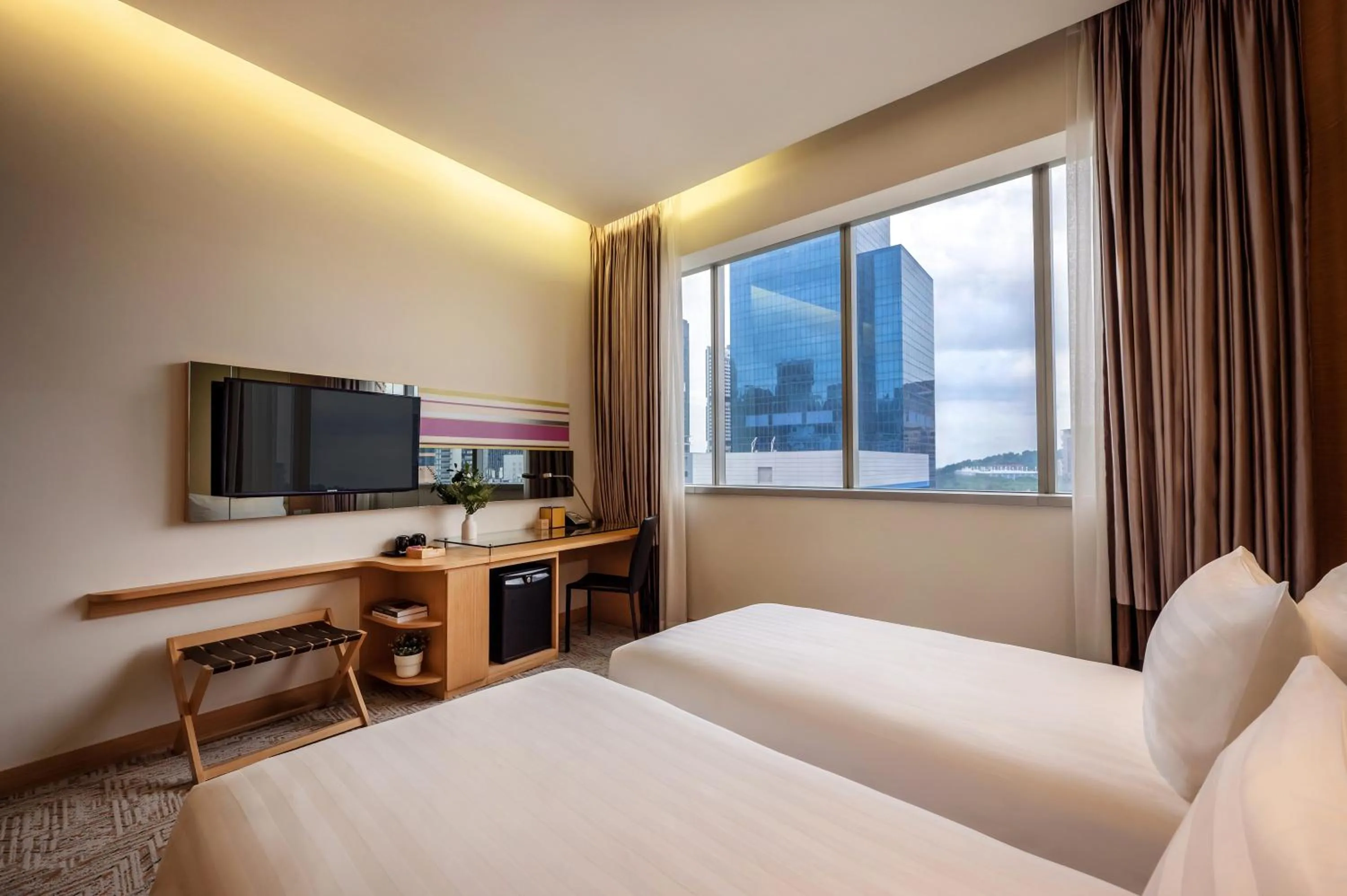 Bedroom, Bed in Dorsett Singapore - Newly Refurbished