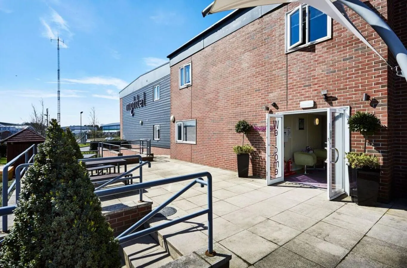 Facade/entrance in Nightel Hotel